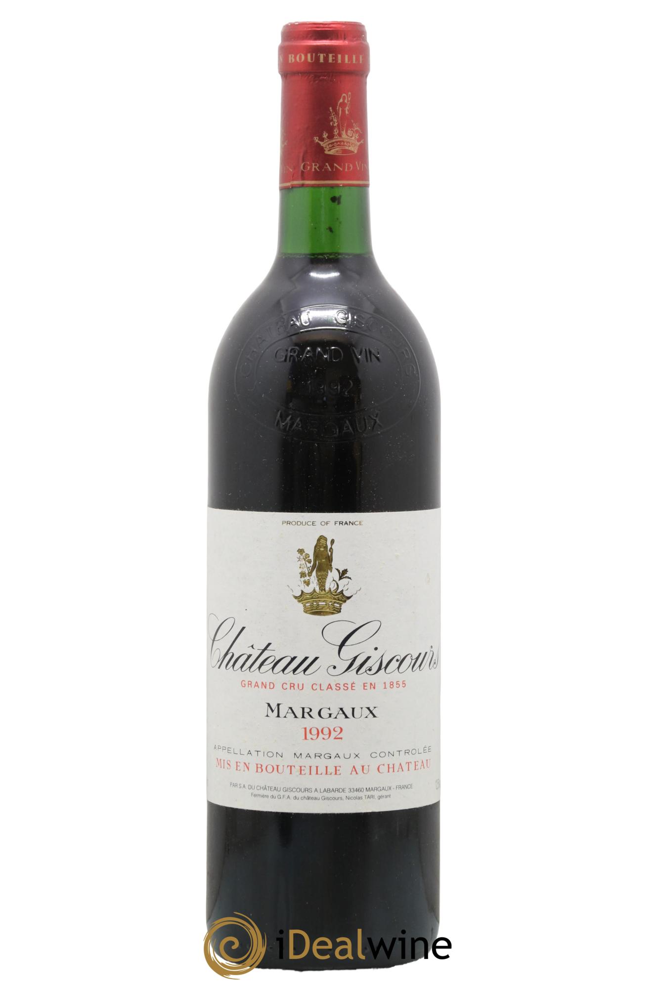 Château Giscours 3ème Grand Cru Classé 1992 - Lot de 1 bouteille - 0