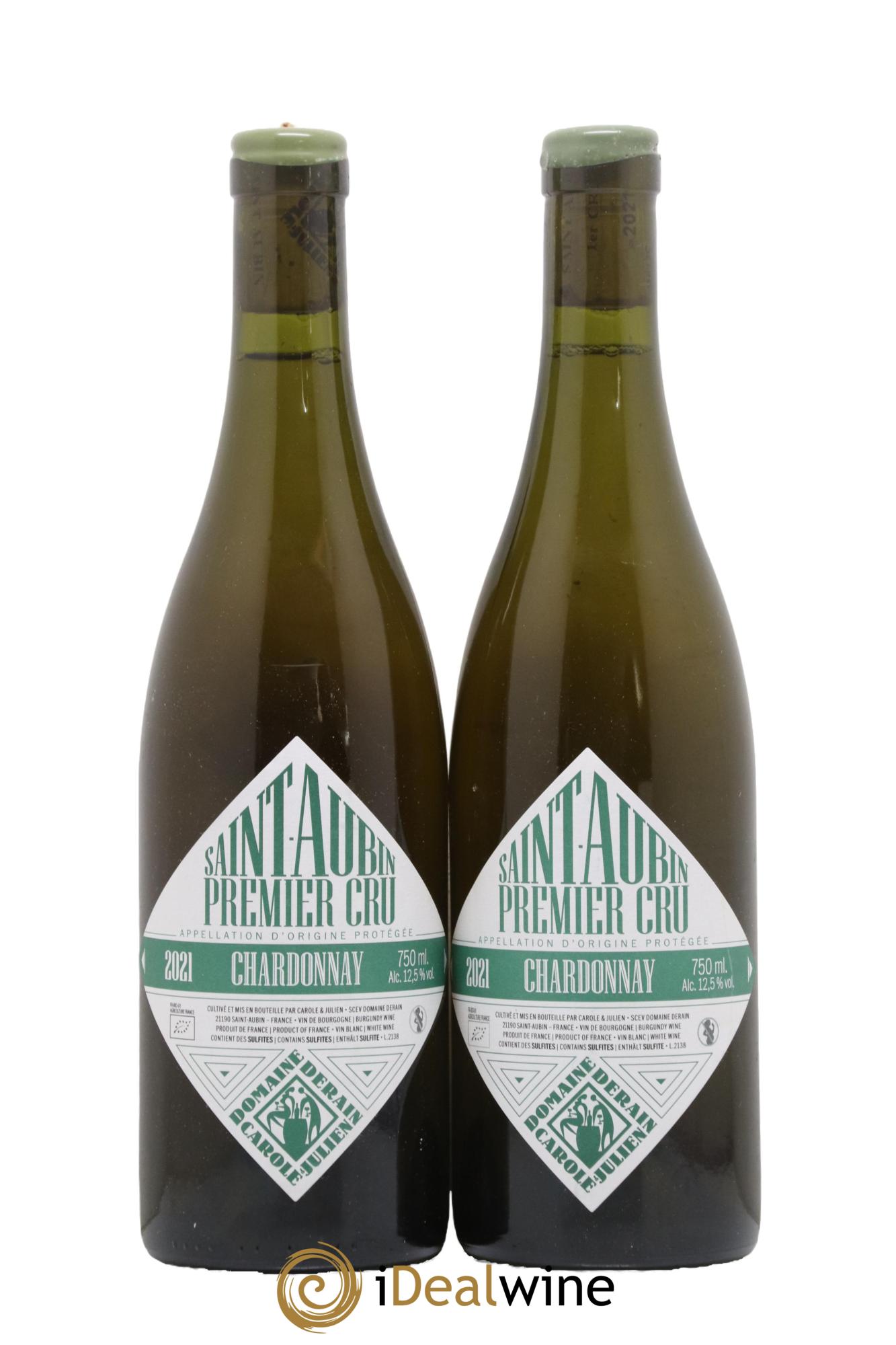 Saint-Aubin 1er Cru Domaine Derain 2021 - Lot de 2 bouteilles - 0
