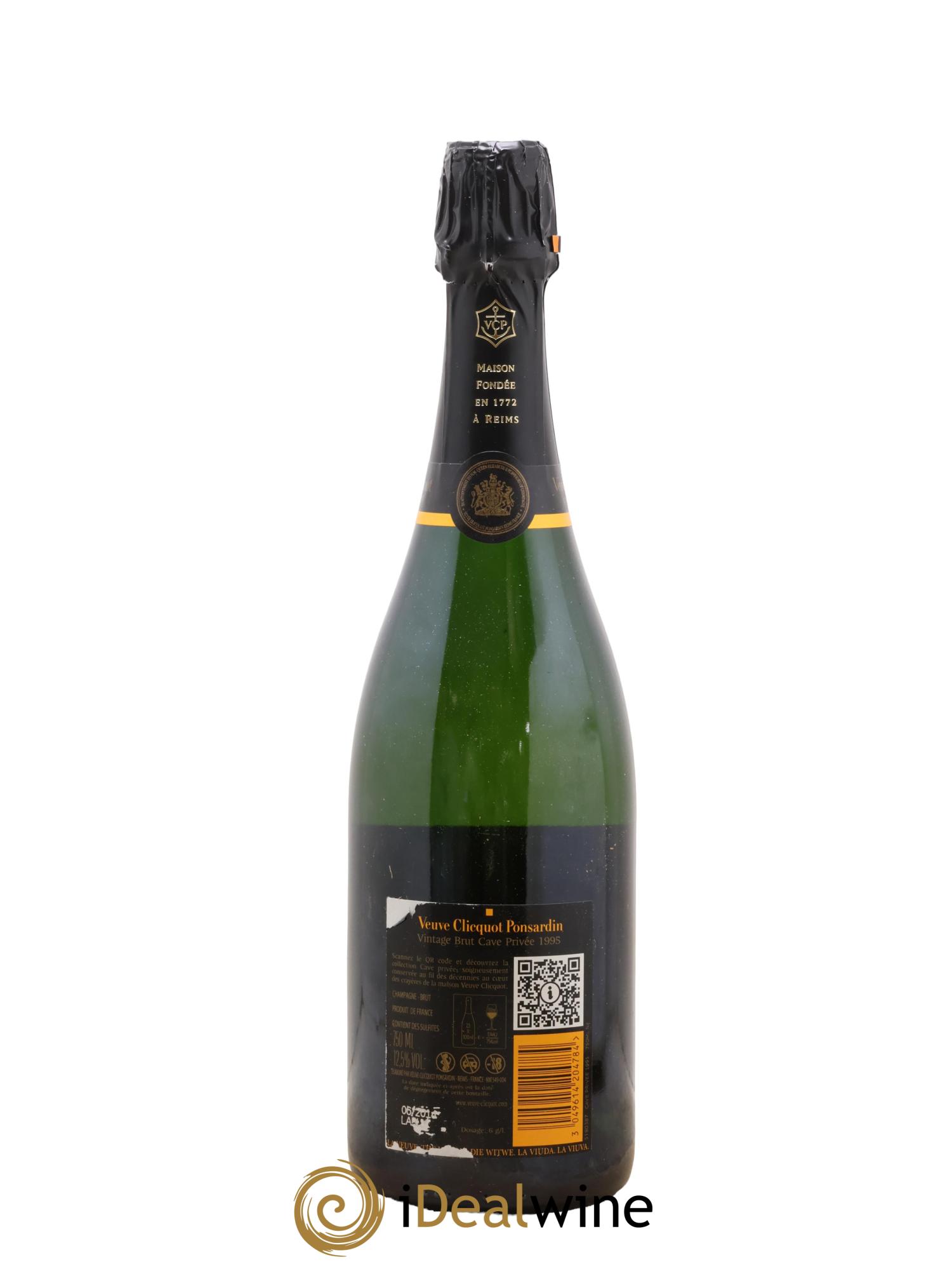 Cave privée Brut Veuve Clicquot 1995 - Posten von 1 Flasche - 2