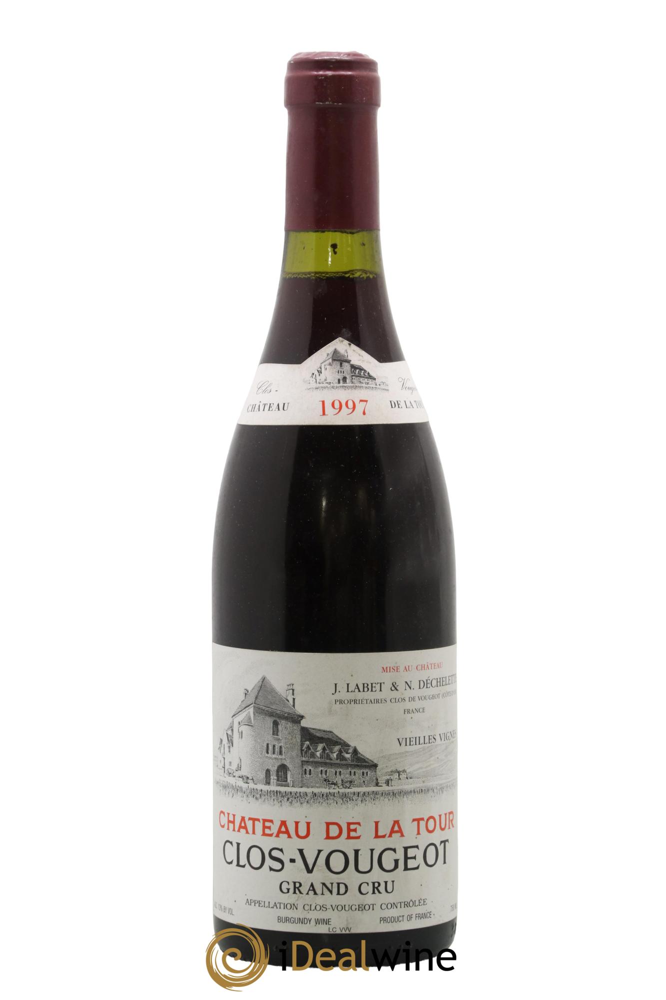 Clos de Vougeot Grand Cru Vieilles Vignes Château de La Tour 1997 - Posten von 1 Flasche - 0