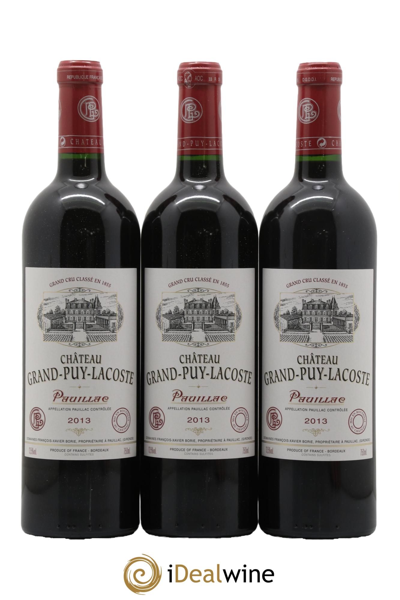 Château Grand Puy Lacoste 5ème Grand Cru Classé 2013 - Lot of 6 bottles - 1