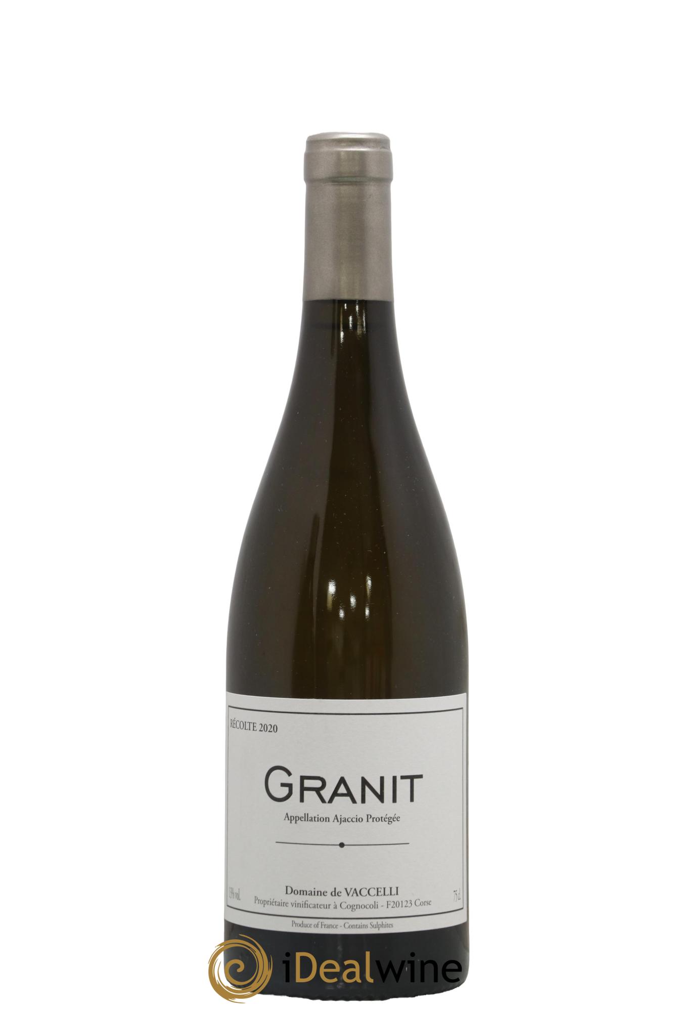 Ajaccio Granit Vaccelli 2020 - Lot de 1 bouteille - 0