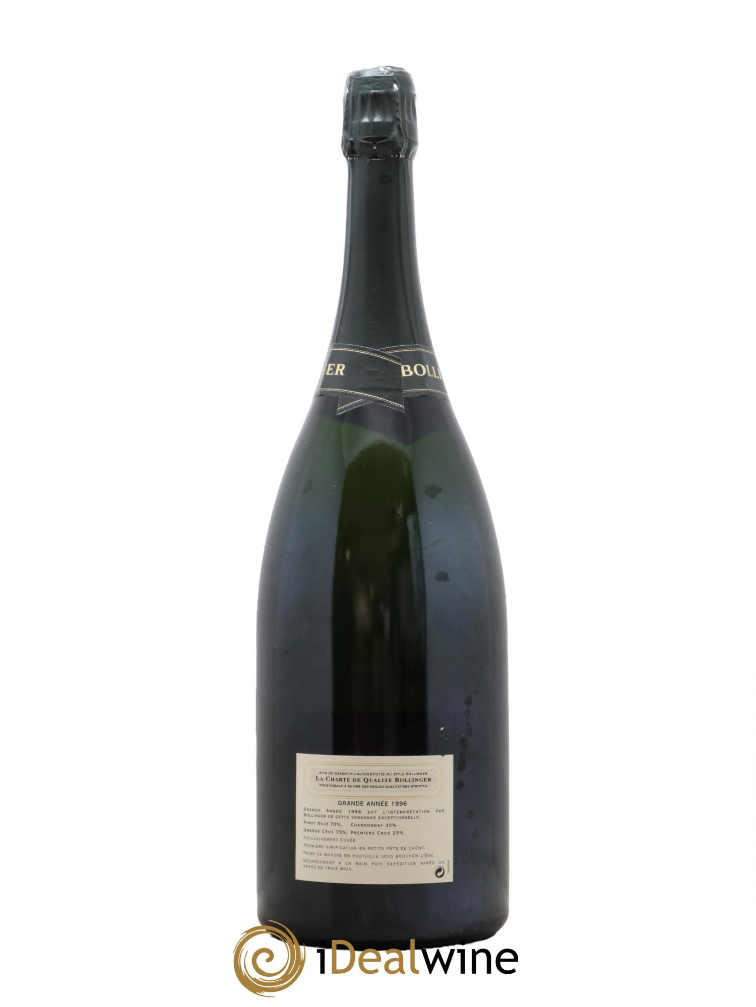 La Grande Année Brut Bollinger 1996 - Lot de 1 magnum - 2