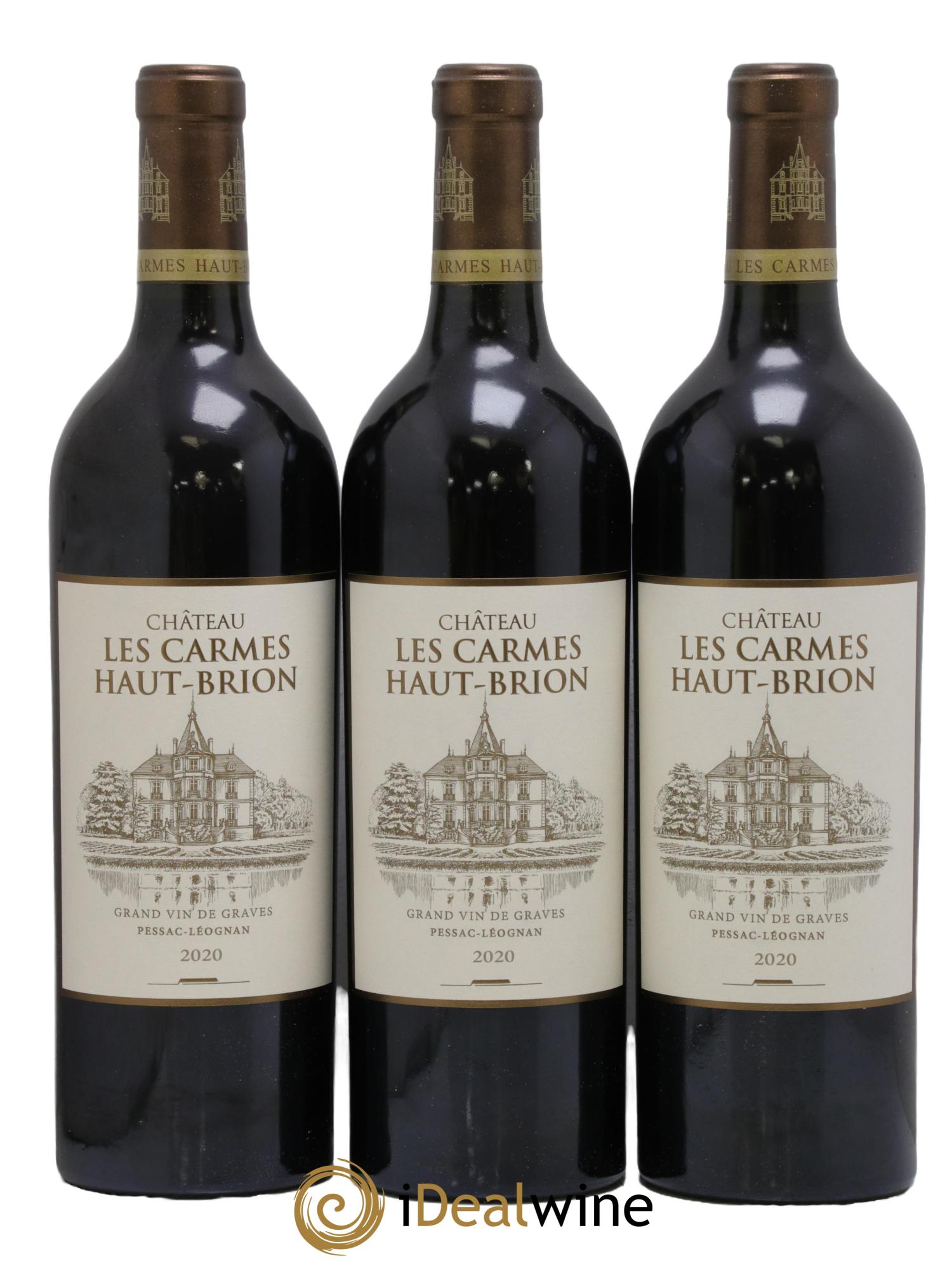Château Les Carmes Haut-Brion 2020 - Lot de 3 bouteilles - 0