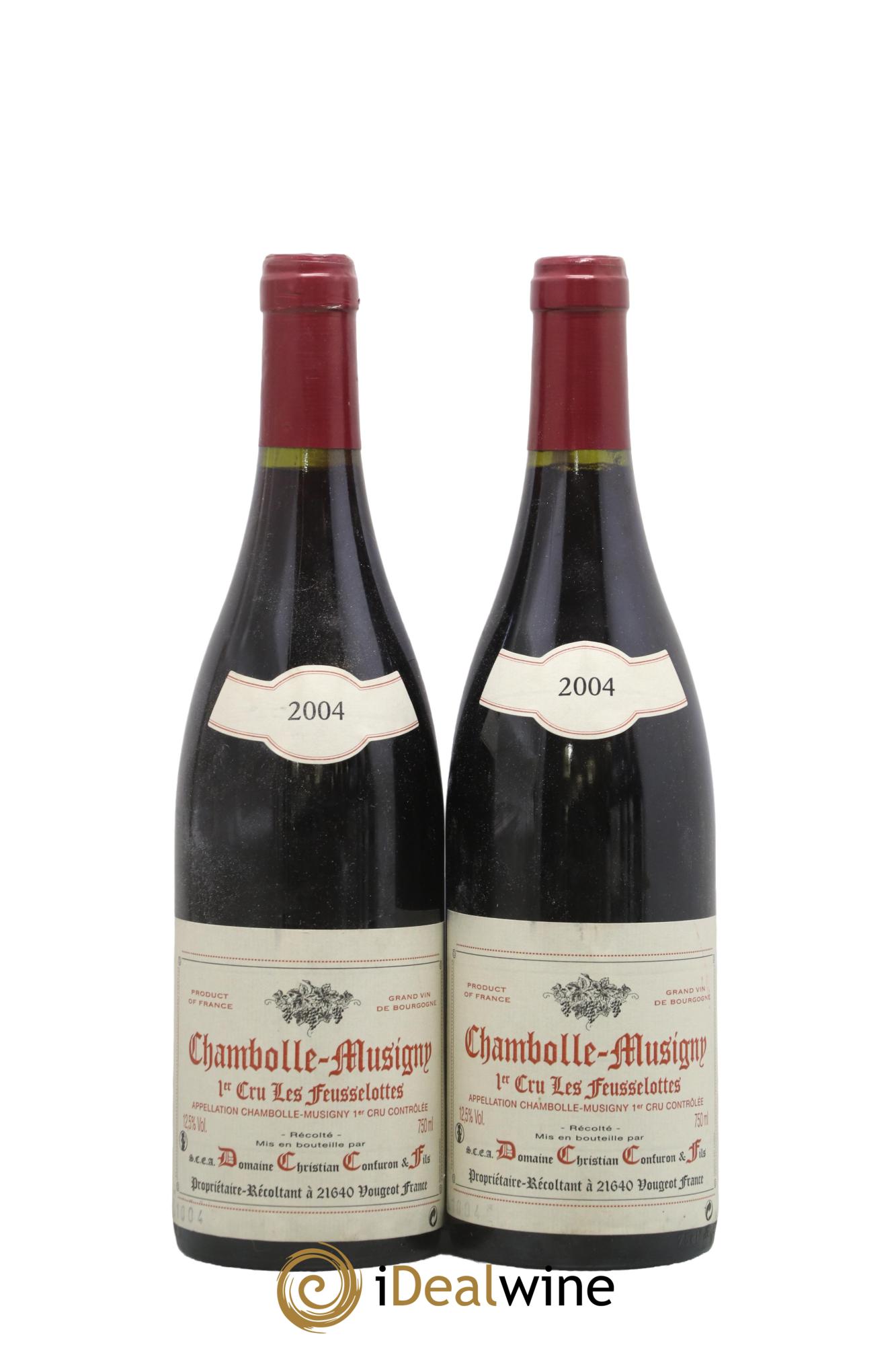Chambolle-Musigny 1er Cru Les Feusselottes Christian Confuron 2004 - Lot de 2 bouteilles - 0
