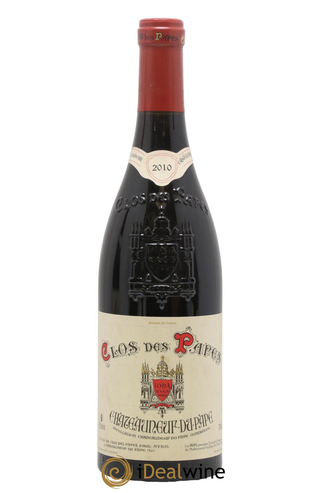 Châteauneuf-du-Pape Clos des Papes - Paul Avril 2010 - Posten von 1 Flasche - 0
