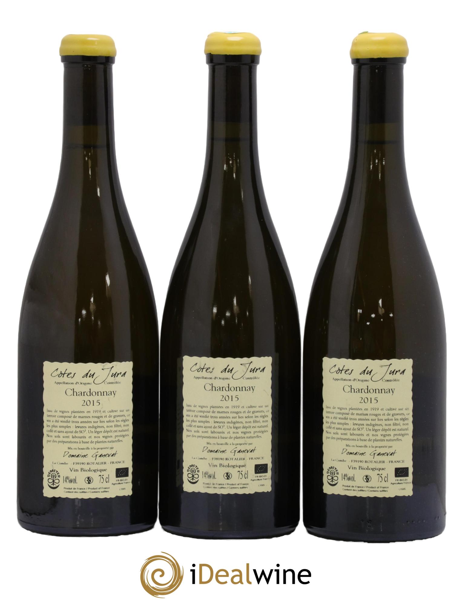 Côtes du Jura Les Grands Teppes Vieilles Vignes Jean-François Ganevat (Domaine) 2015 - Lot de 3 bouteilles - 1