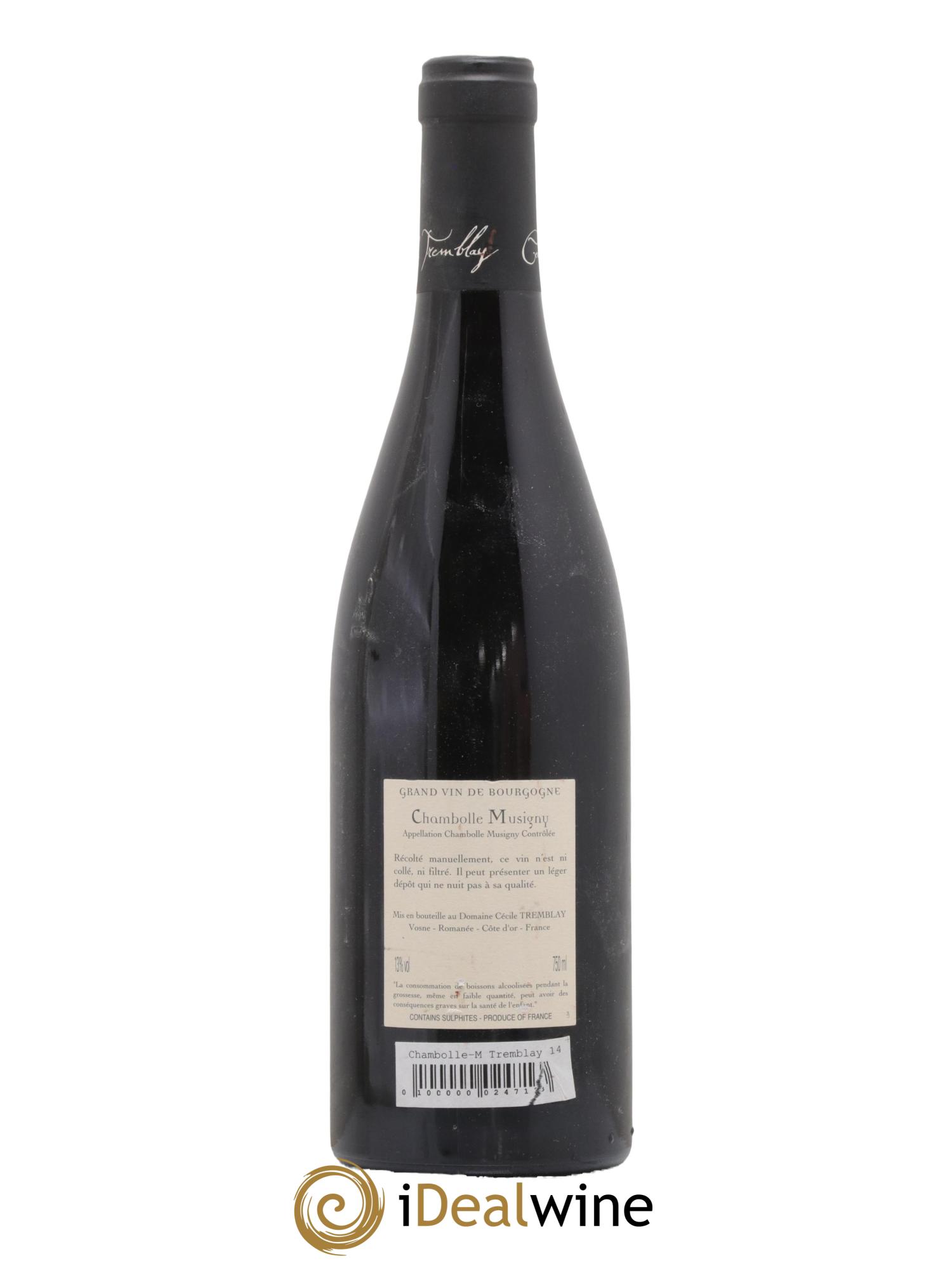 Chambolle-Musigny Les Cabottes Cécile Tremblay 2014 - Lotto di 1 bottiglia - 1