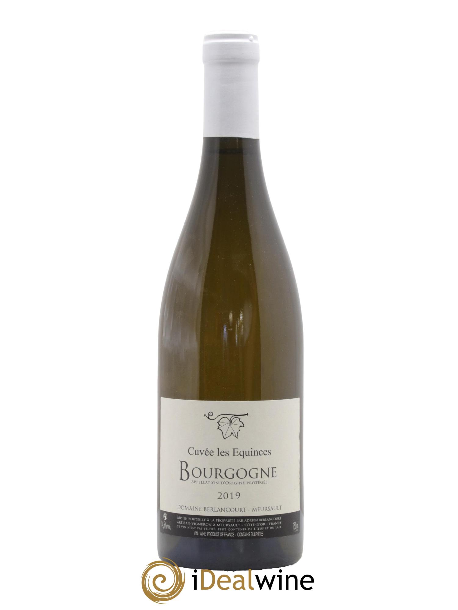 Bourgogne Cuvée Les Equinces Domaine Berlancourt 2019 - Lot de 1 bouteille - 0