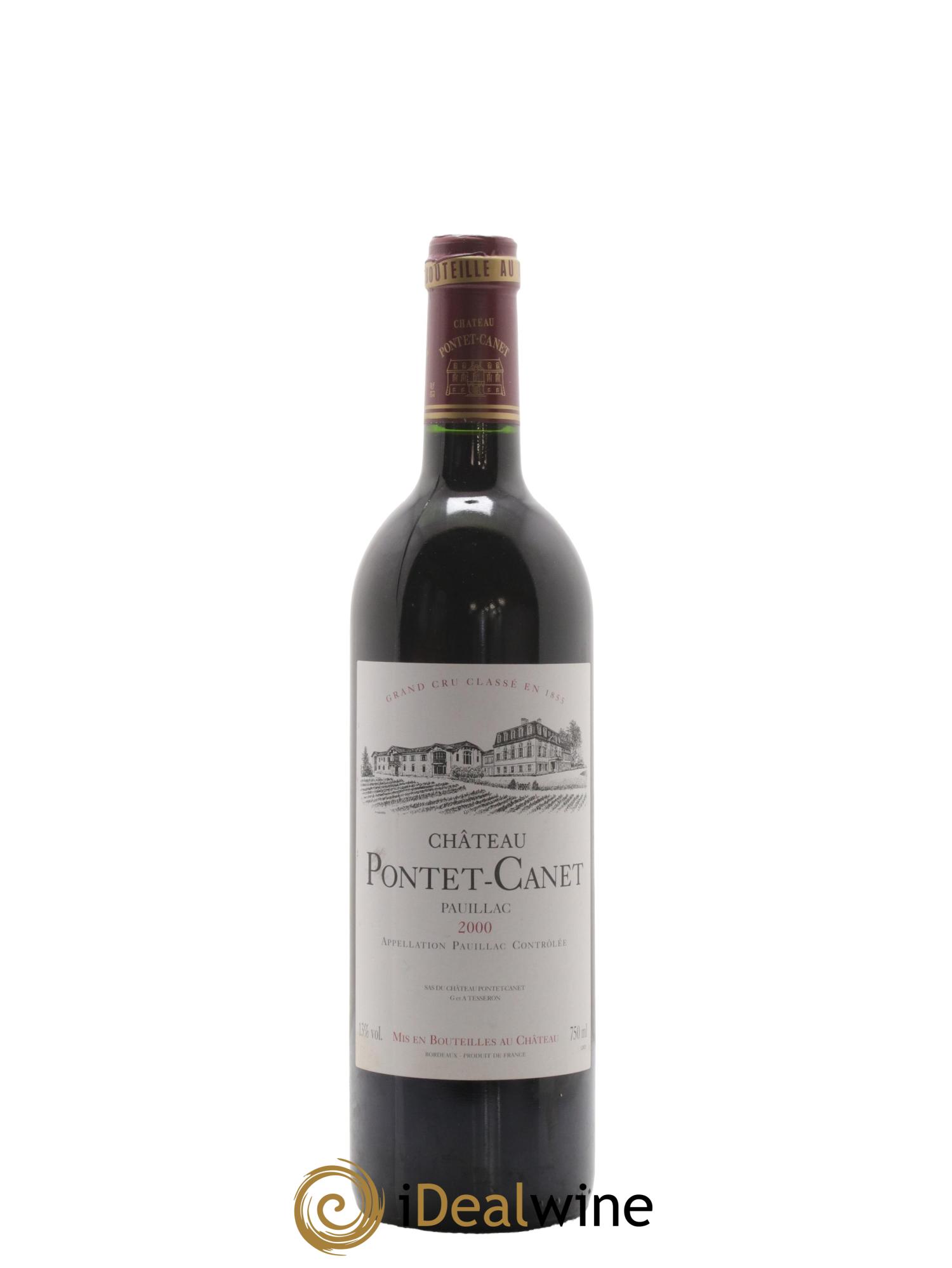 Château Pontet Canet 5ème Grand Cru Classé 2000 - Lot de 1 bouteille - 0