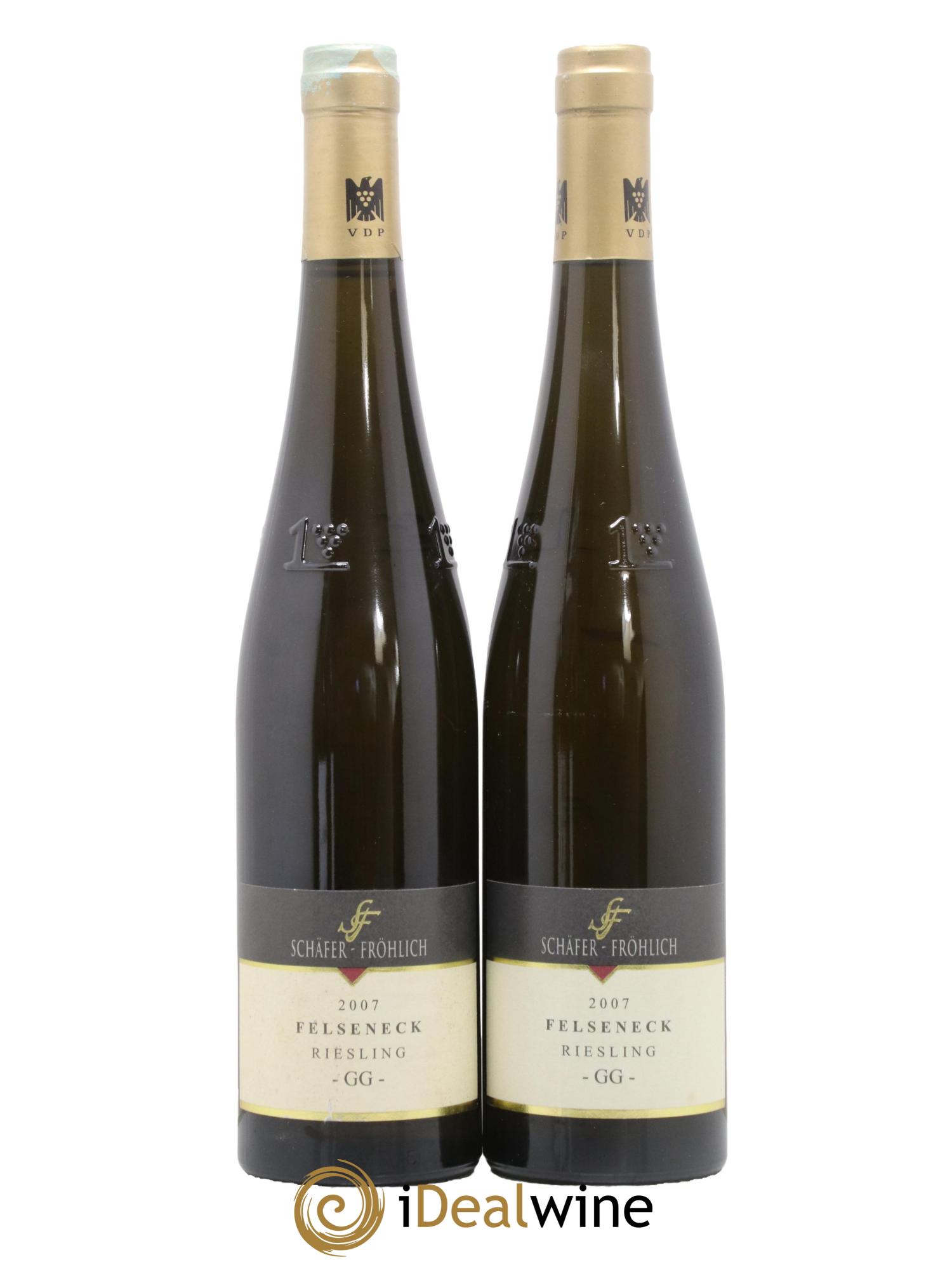 Allemagne Nahe Riesling Grosses Gewachs Bockenauer Felseneck Schafer-Frohlich 2007 - Lot de 2 bouteilles - 0
