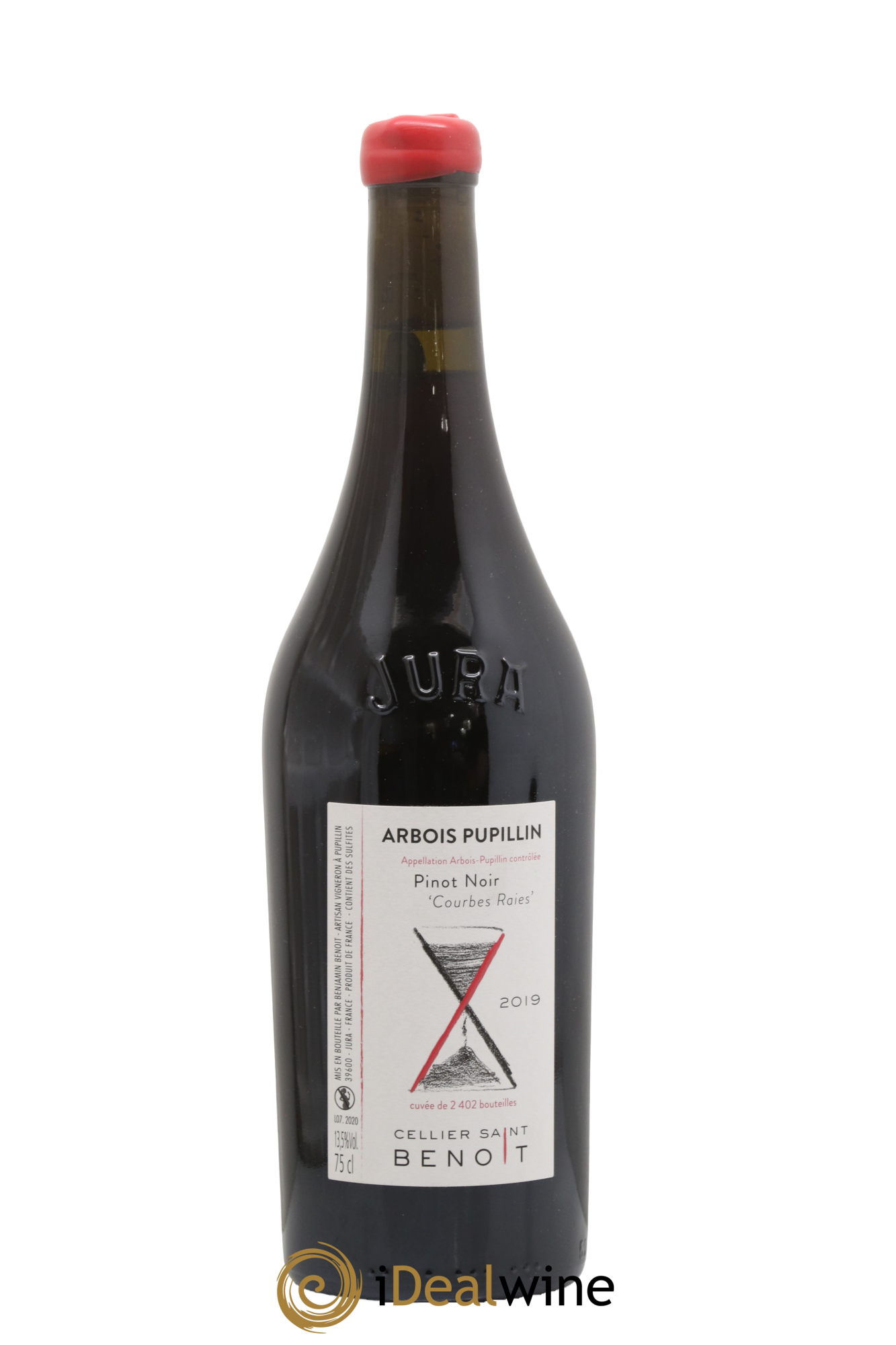 Arbois-Pupillin Pinot Noir Courbes Raies Cellier Saint Benoît 2019 - Lot de 1 bouteille - 0