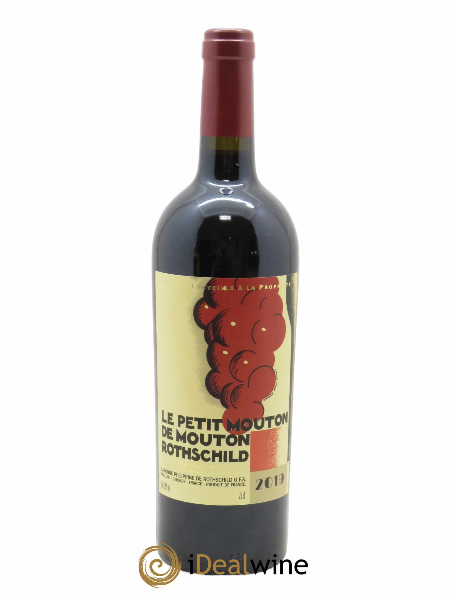 Petit Mouton Second Vin (Original-holzkiste ab 6 Fl.) 2019 - Lotto di 1 bottiglia - 0