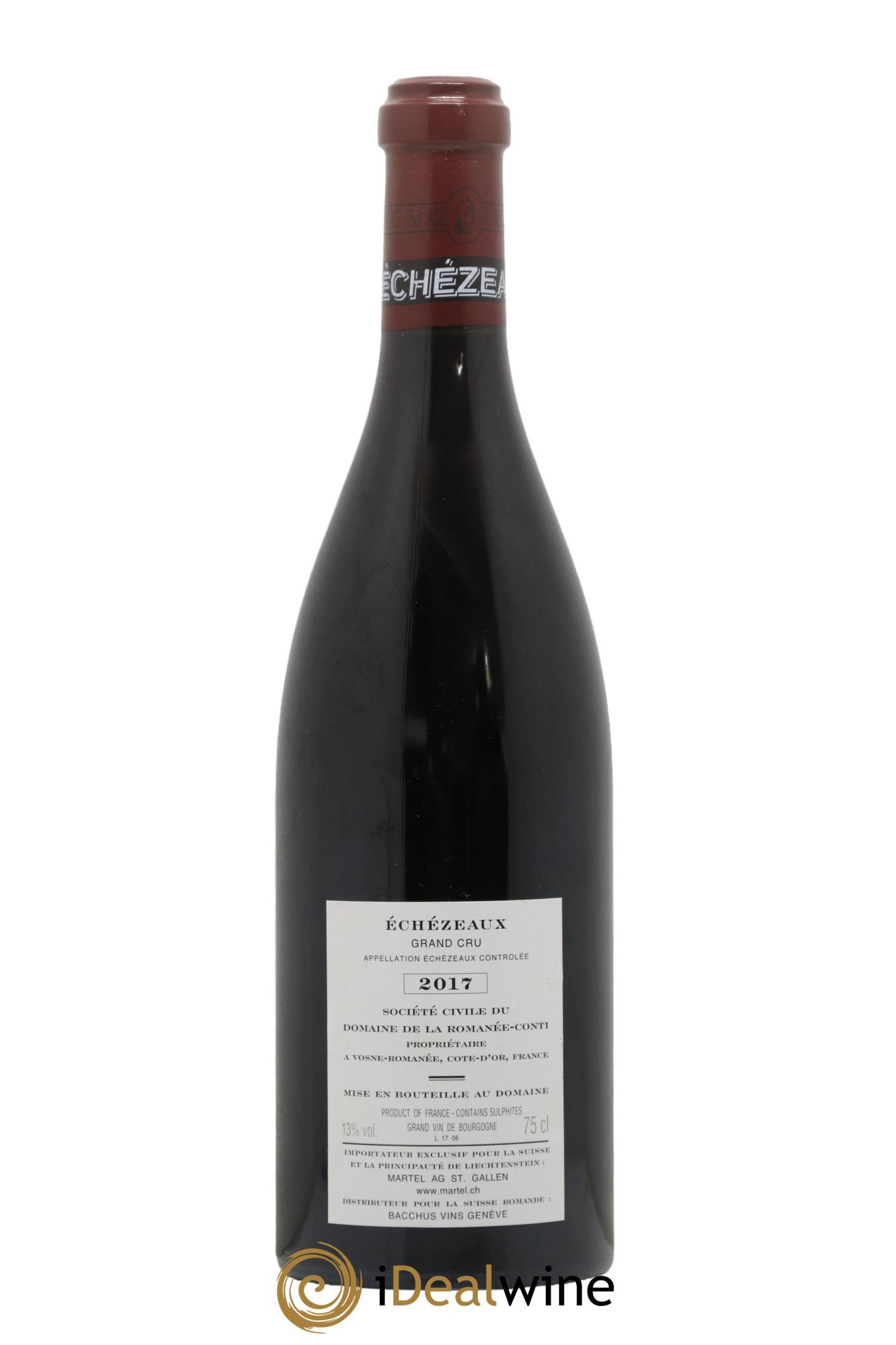 Echezeaux Grand Cru Domaine de la Romanée-Conti 2017 - Lot de 1 bouteille - 1