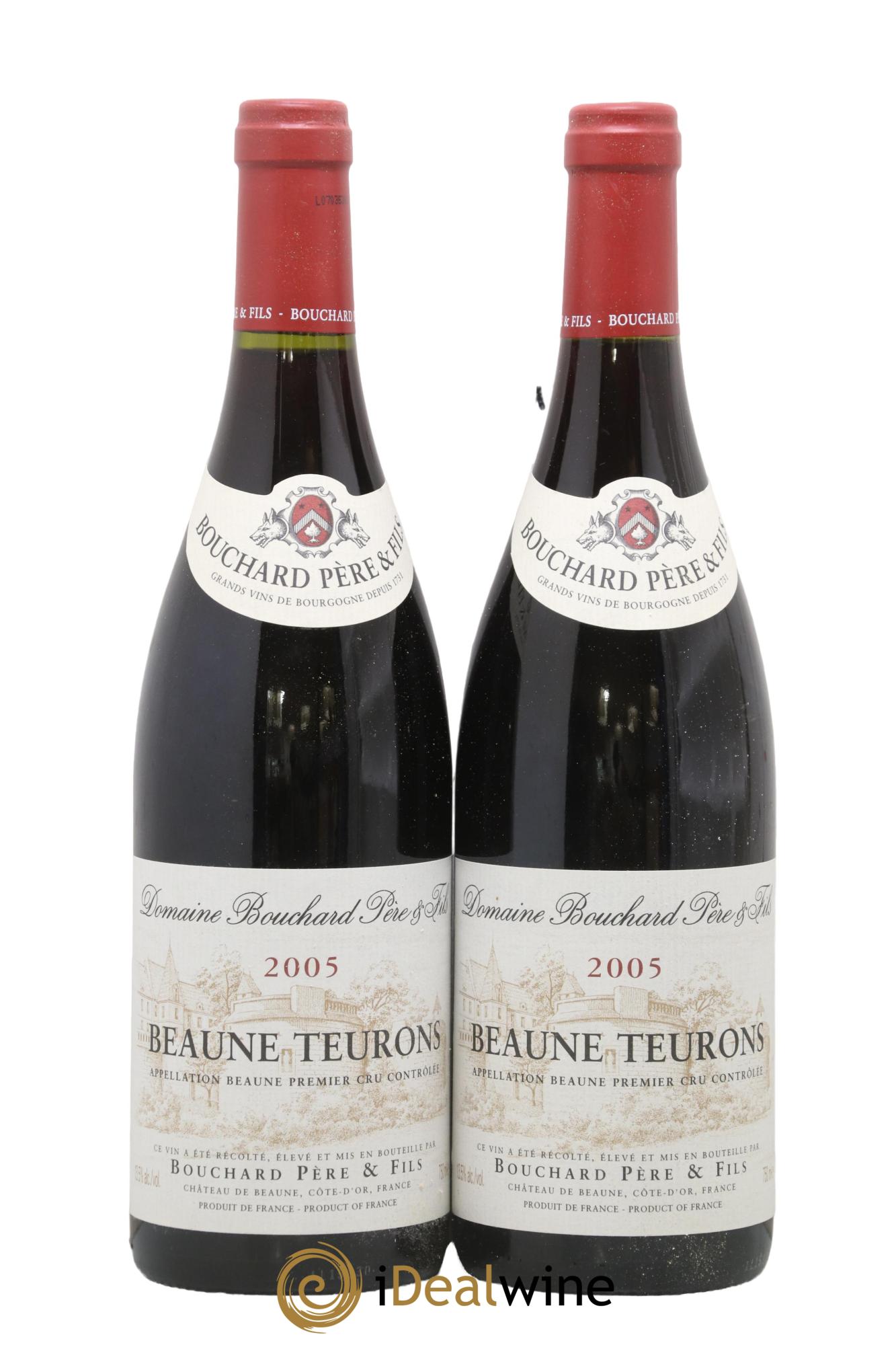 Beaune 1er Cru Teurons Bouchard Père & Fils 2005 - Lot de 2 bouteilles - 0