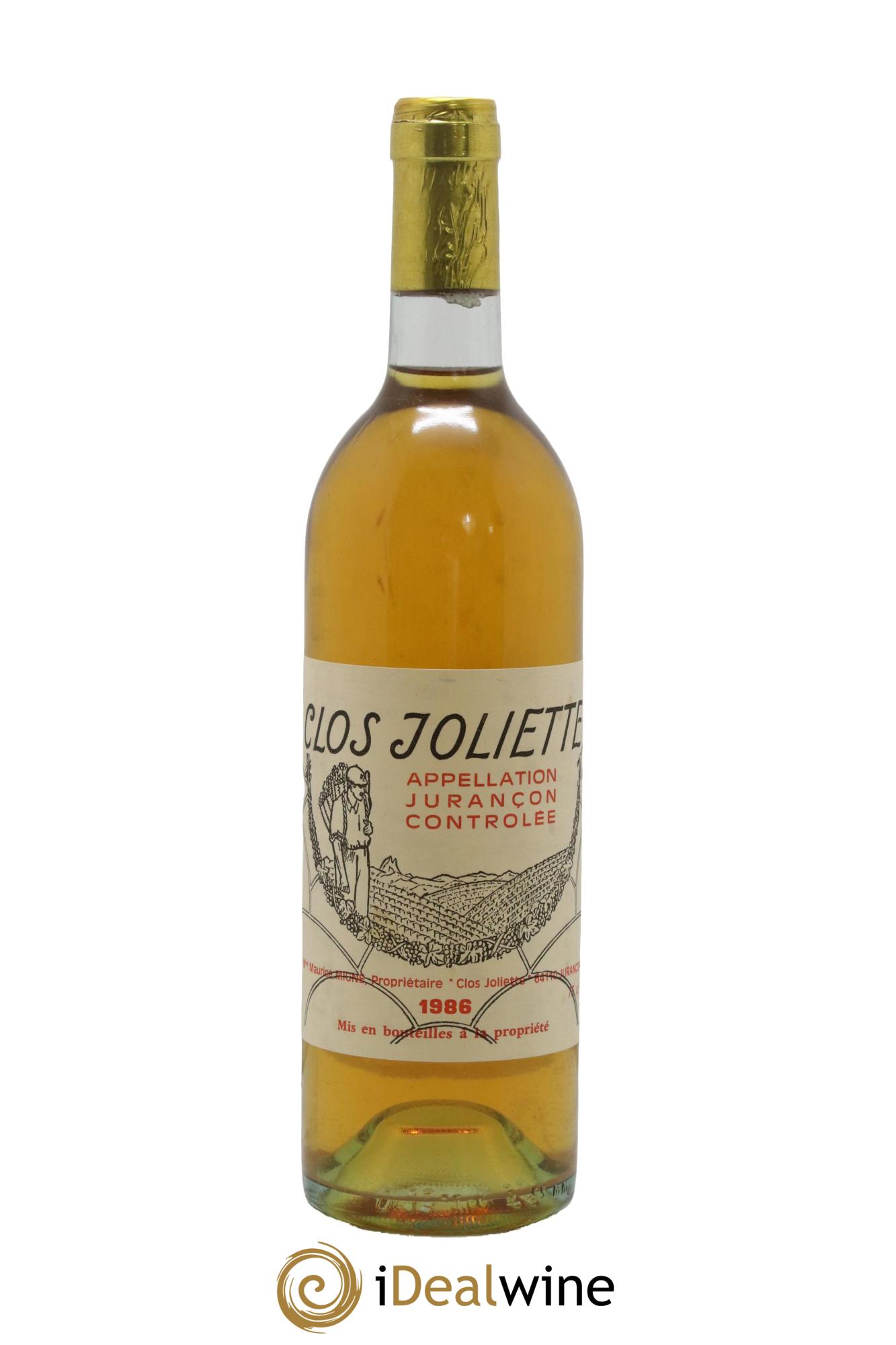 Jurançon Clos Joliette 1986 - Posten von 1 Flasche - 0