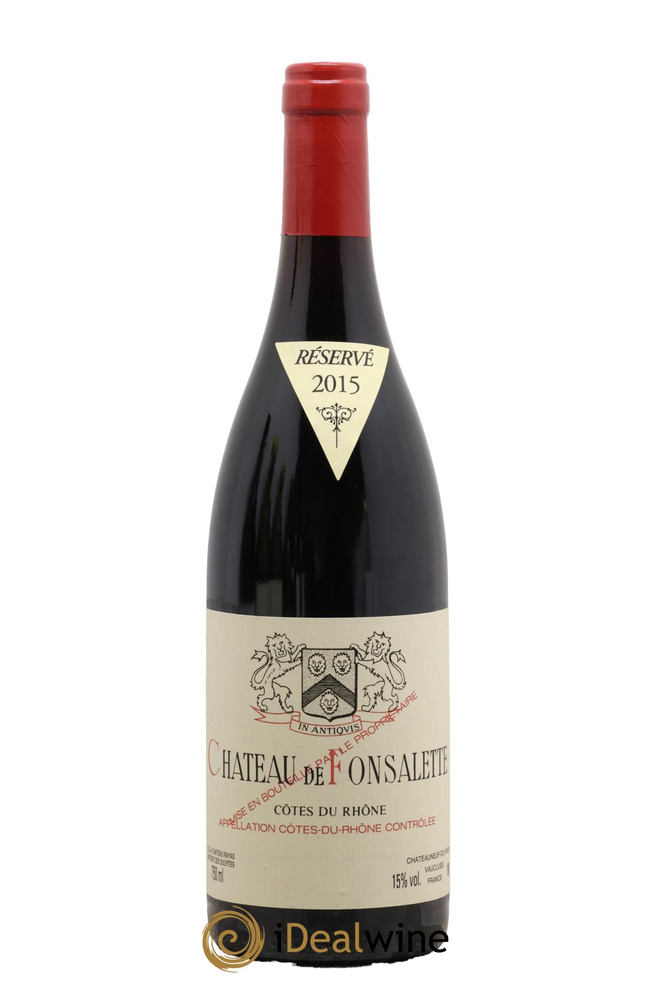 Côtes-du-Rhône Château de Fonsalette Emmanuel Reynaud 2015 - Posten von 1 Flasche - 0