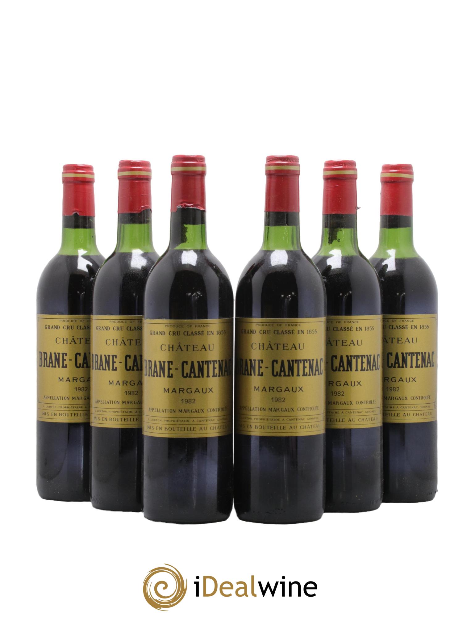 Château Brane Cantenac 2ème Grand Cru Classé 1982 - Lot de 6 bouteilles - 0