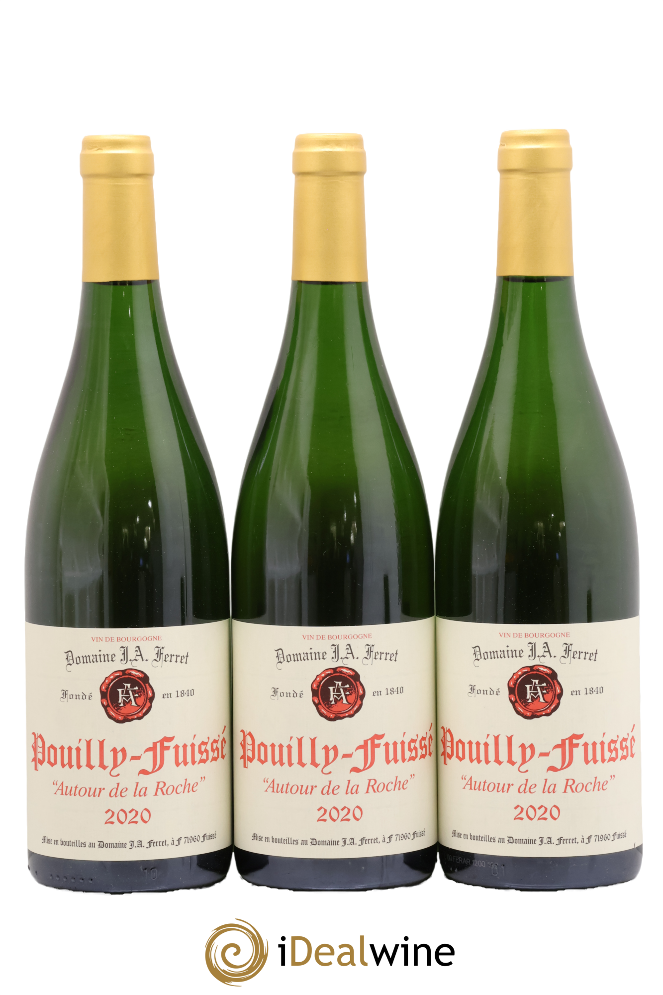 Pouilly-Fuissé Autour de la Roche J.A. Ferret (Domaine) 2020 - Lot de 3 bouteilles - 0