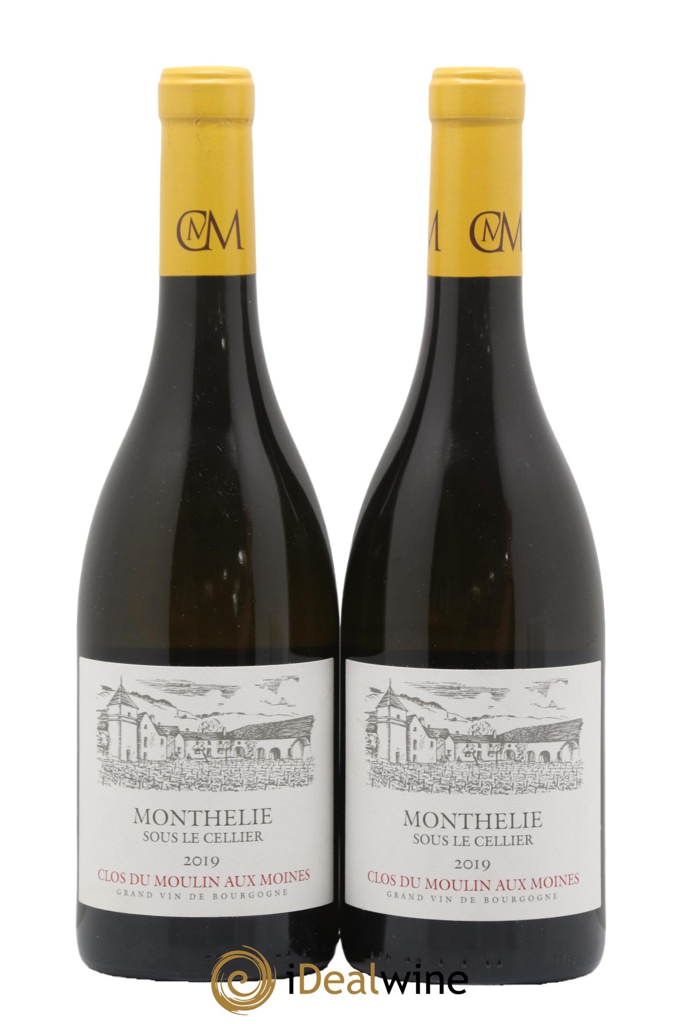 Monthélie Sous Le Cellier Clos du Moulin aux Moines 2019 - Lot of 2 bottles - 0