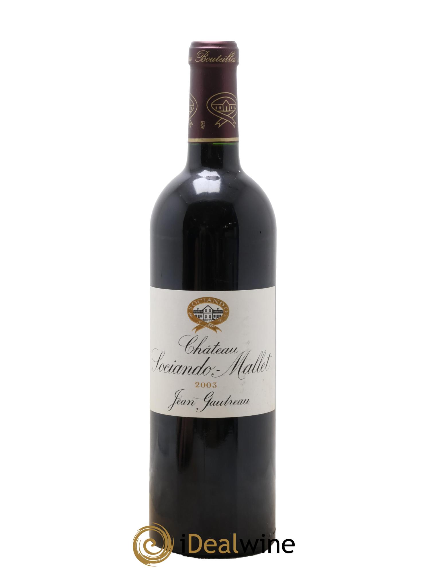 Château Sociando Mallet 2003 - Lotto di 1 bottiglia - 0