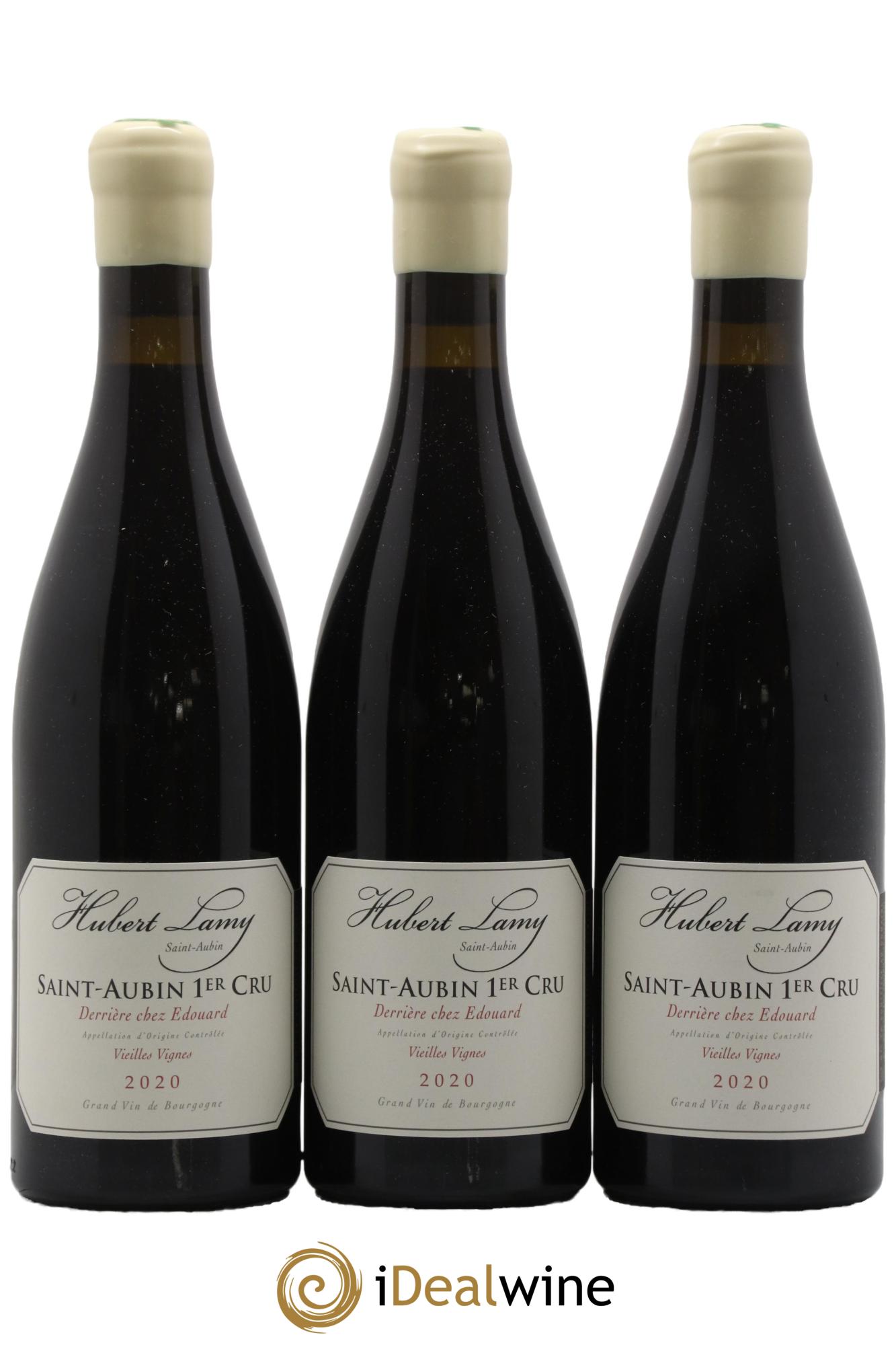 Saint-Aubin 1er Cru Derrière chez Edouard Vieilles Vignes Hubert Lamy 2020 - Posten von 3 Flaschen - 0