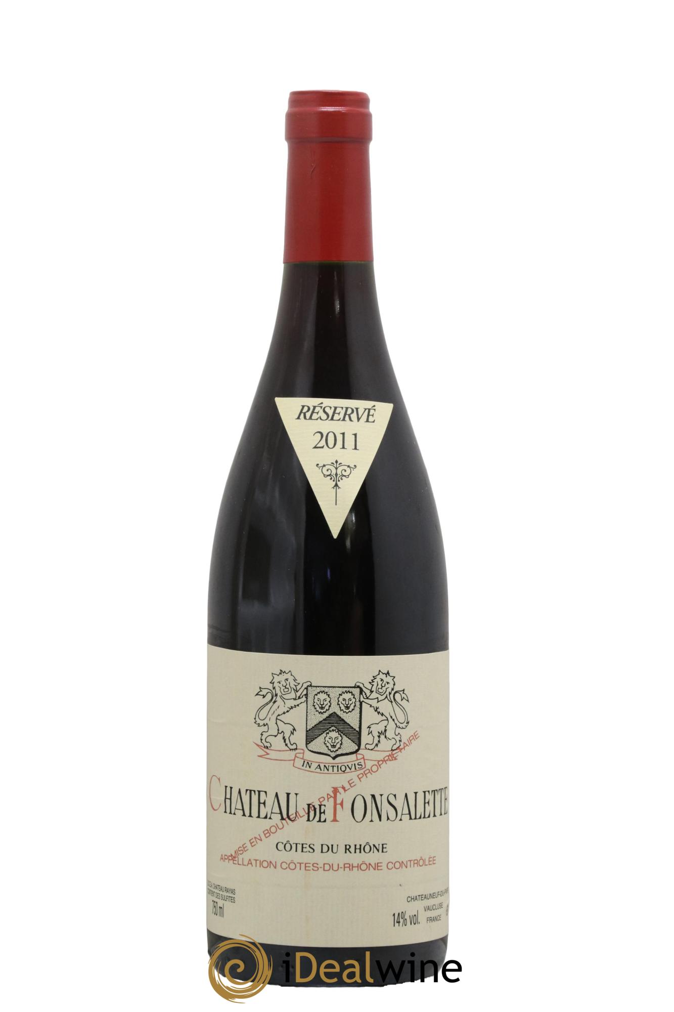 Côtes-du-Rhône Château de Fonsalette Emmanuel Reynaud 2011 - Posten von 1 Flasche - 0