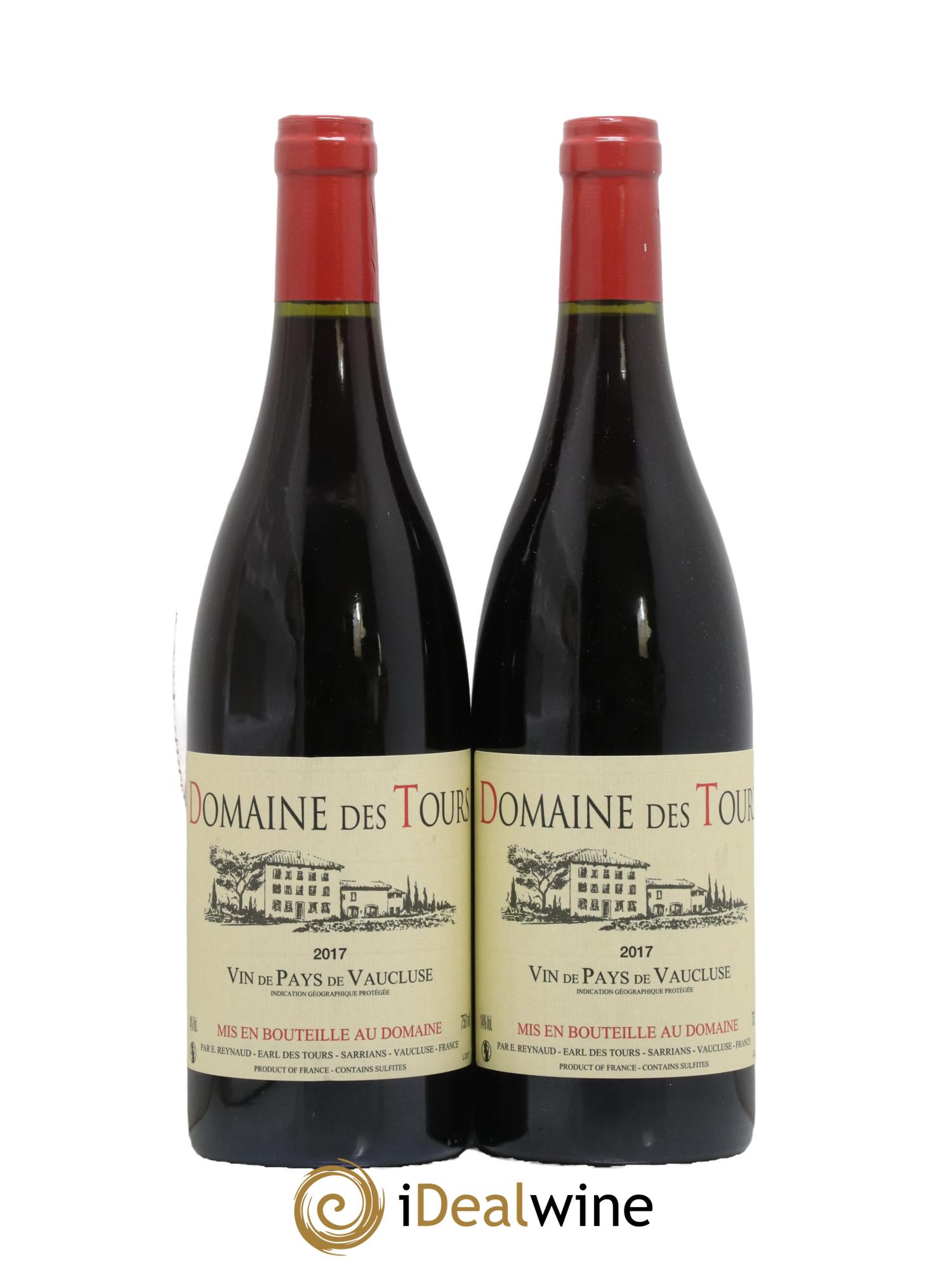 Vaucluse (Vin de Pays de Vaucluse) Domaine des Tours Emmanuel Reynaud 2017 - Lot de 2 bouteilles - 0