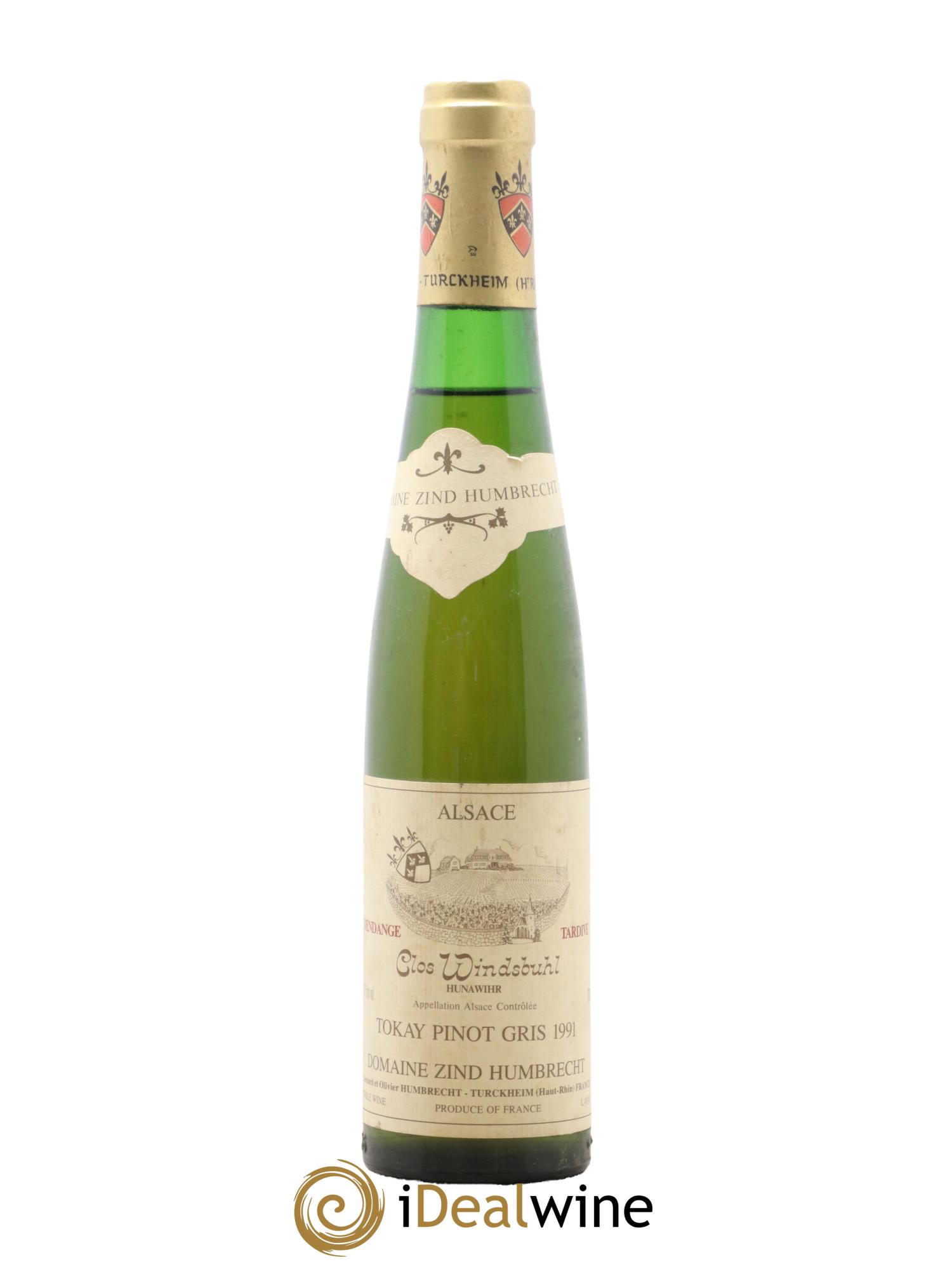 Alsace Pinot Gris (anciennement Tokay) Vendanges Tardives Clos Windsbuhl Zind-Humbrecht (Domaine) 1991 - Lotto di 1 mezza bottiglia - 0
