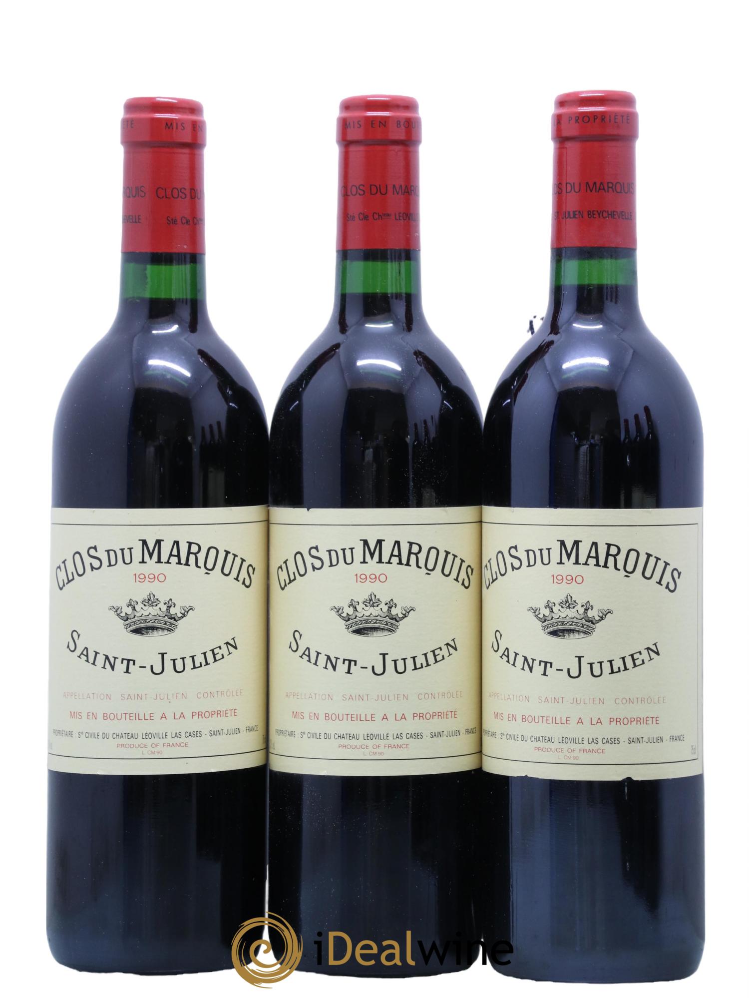 Clos du Marquis 1990 - Lot de 6 bouteilles - 2