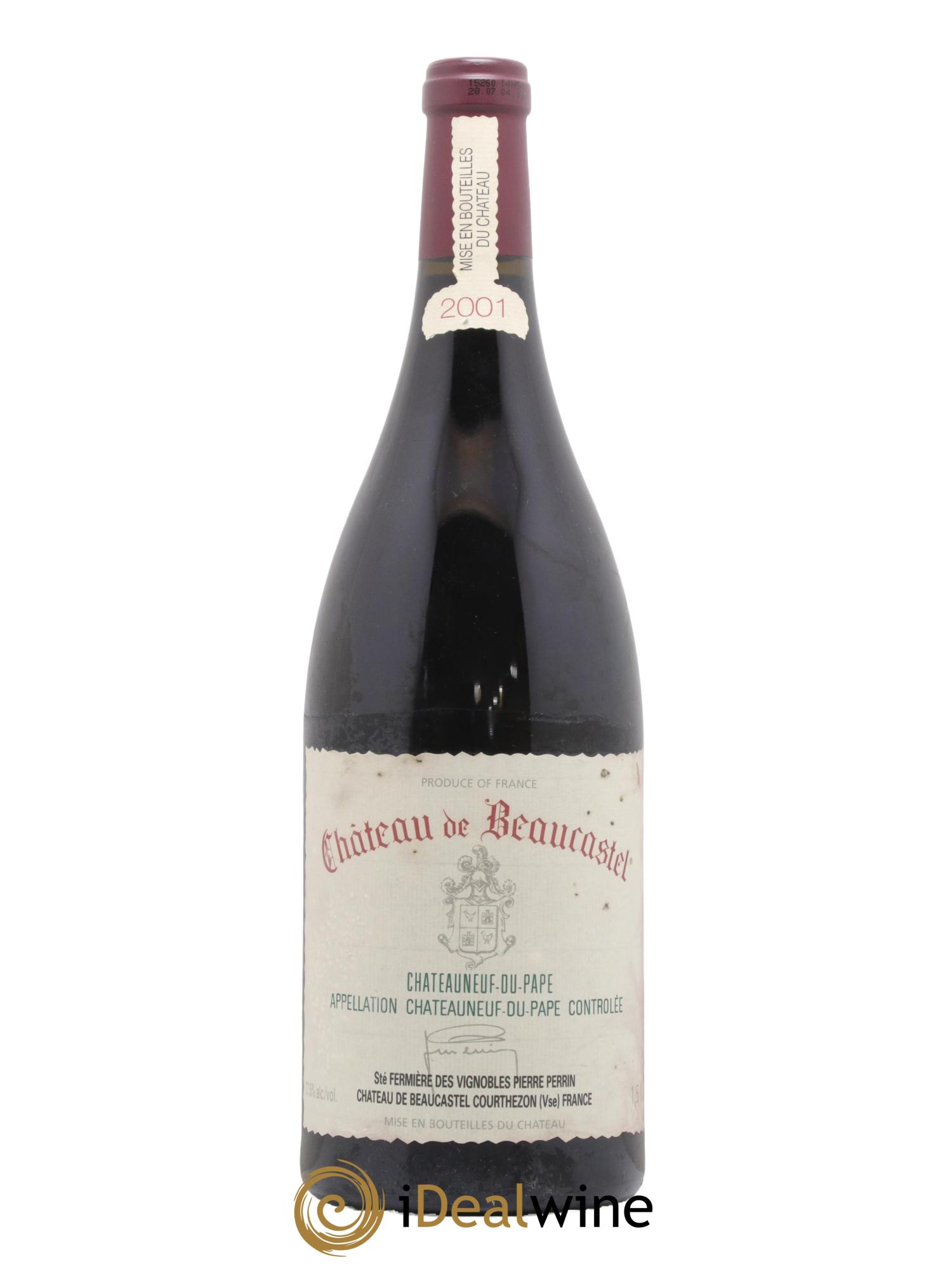 Châteauneuf-du-Pape Château de Beaucastel Famille Perrin 2001 - Lot de 1 magnum - 0