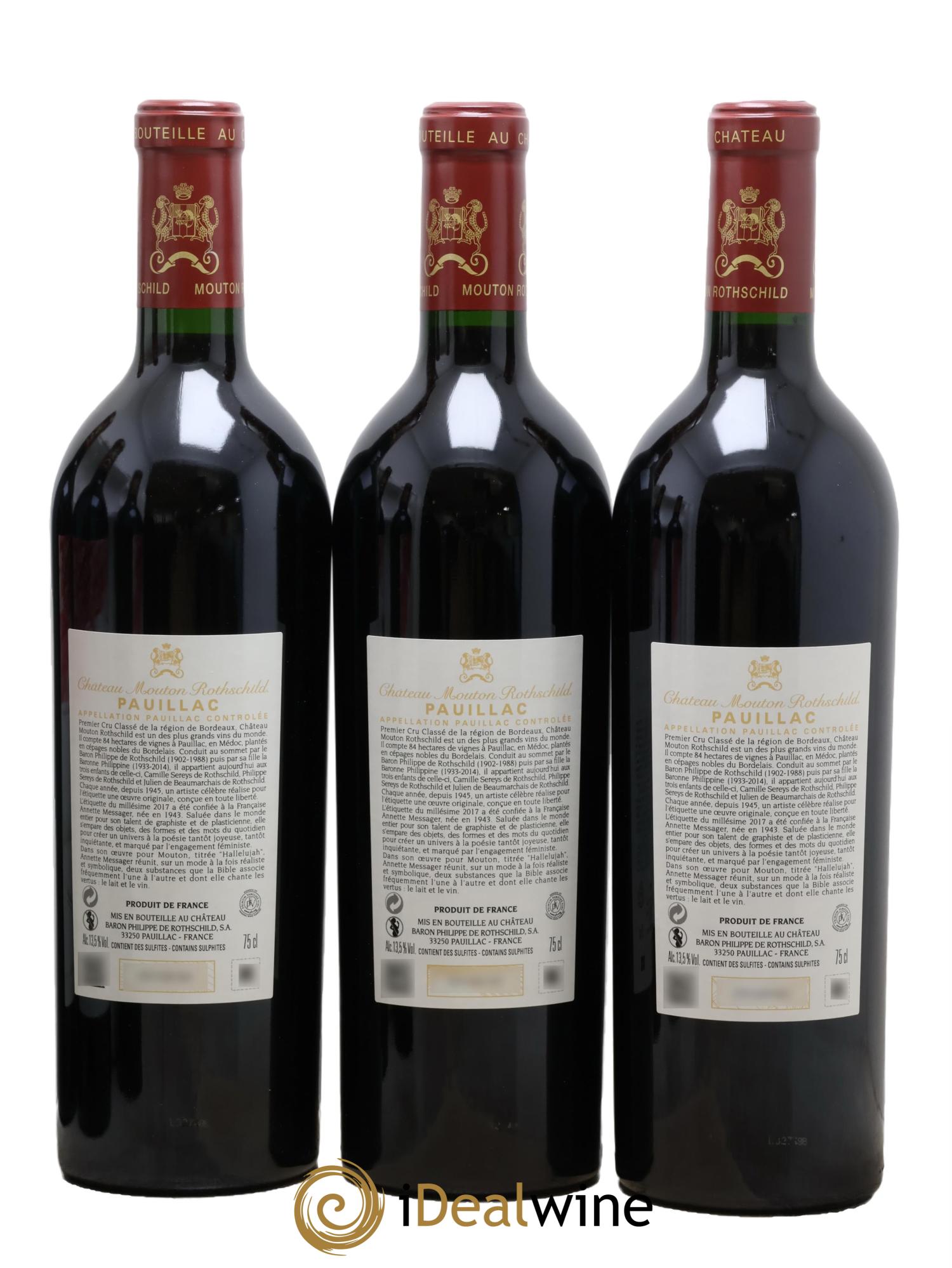 Château Mouton Rothschild 1er Grand Cru Classé 2017 - Lot of 6 bottles - 2