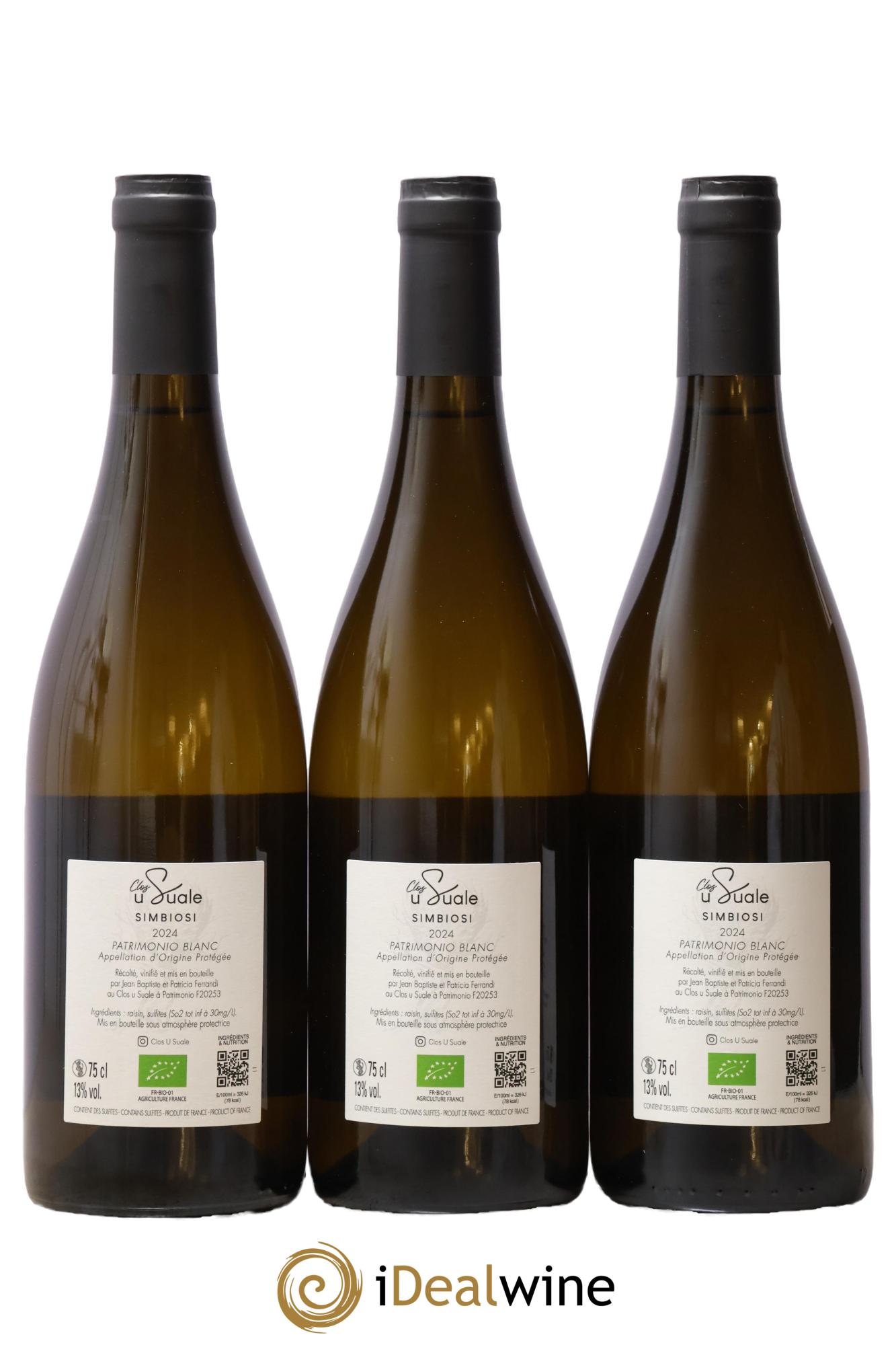 Patrimonio Simbiosi Clos U Suale 2024 - Lot of 3 bottles - 1