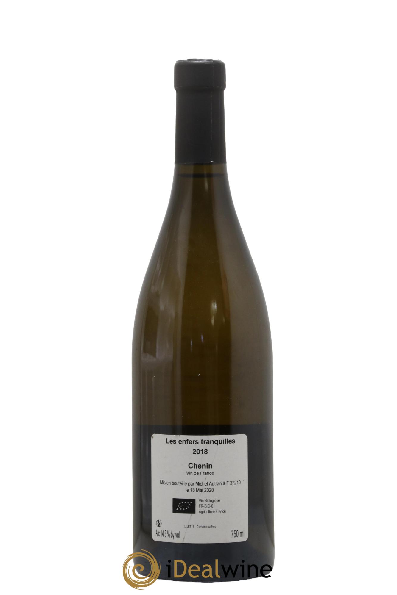 Vin de France Les Enfers Tranquilles Michel Autran 2018 - Lot de 1 bouteille - 1