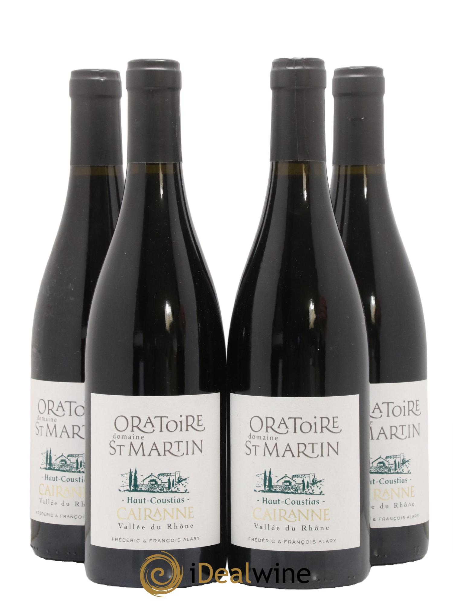 Cairanne Haut-Coustias Oratoire Saint-Martin - Frédéric et François Alary 2019 - Lot de 4 bouteilles - 0