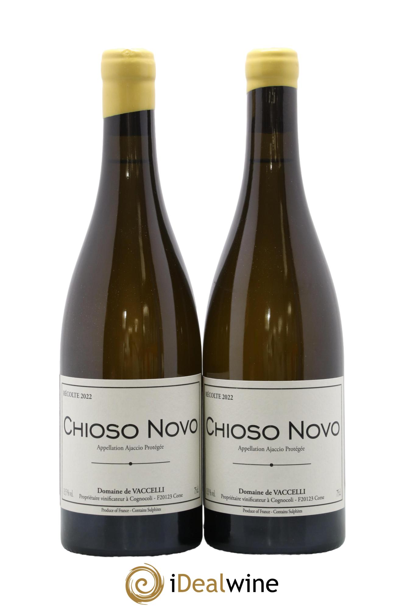 Ajaccio Chioso Novo Vaccelli 2022 - Posten von 2 Flaschen - 0
