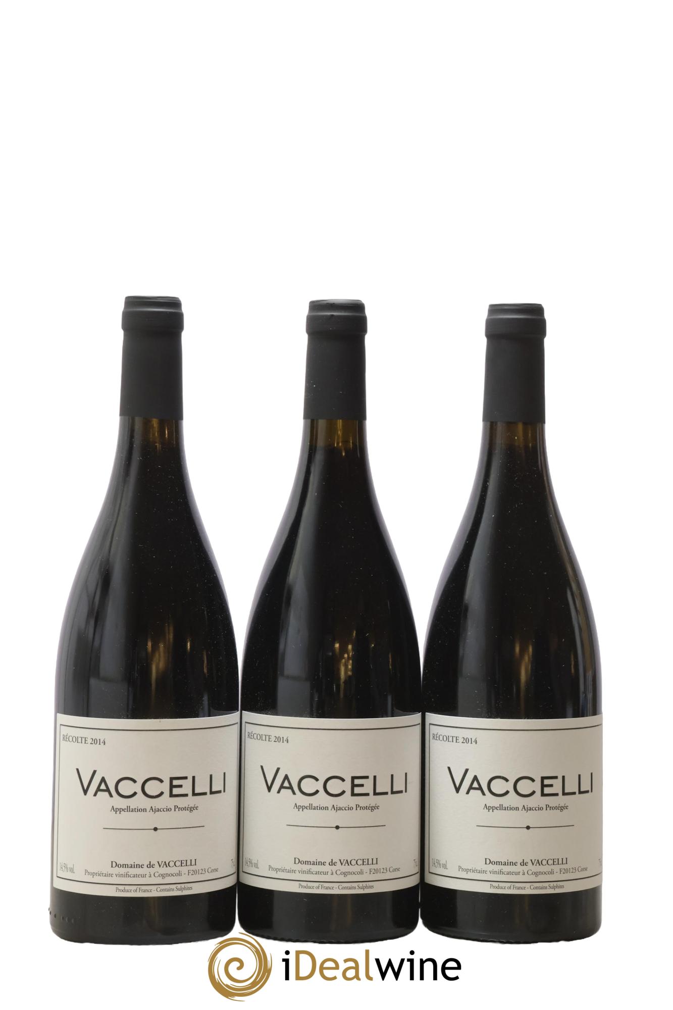 Ajaccio Vaccelli 2014 - Posten von 3 Flaschen - 0