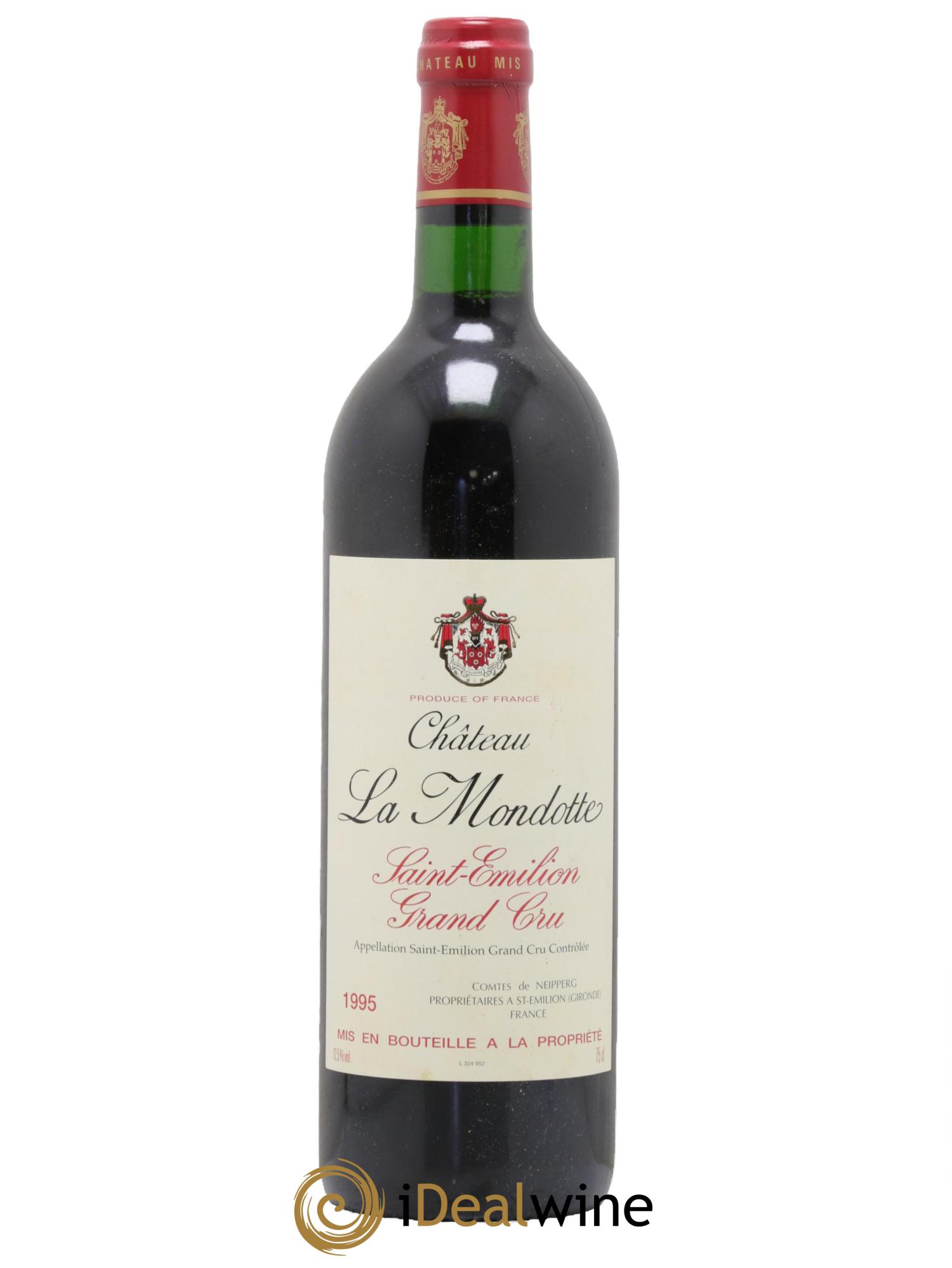 La Mondotte 1er Grand Cru Classé B depuis 2012 1995 - Lot de 1 bouteille - 0