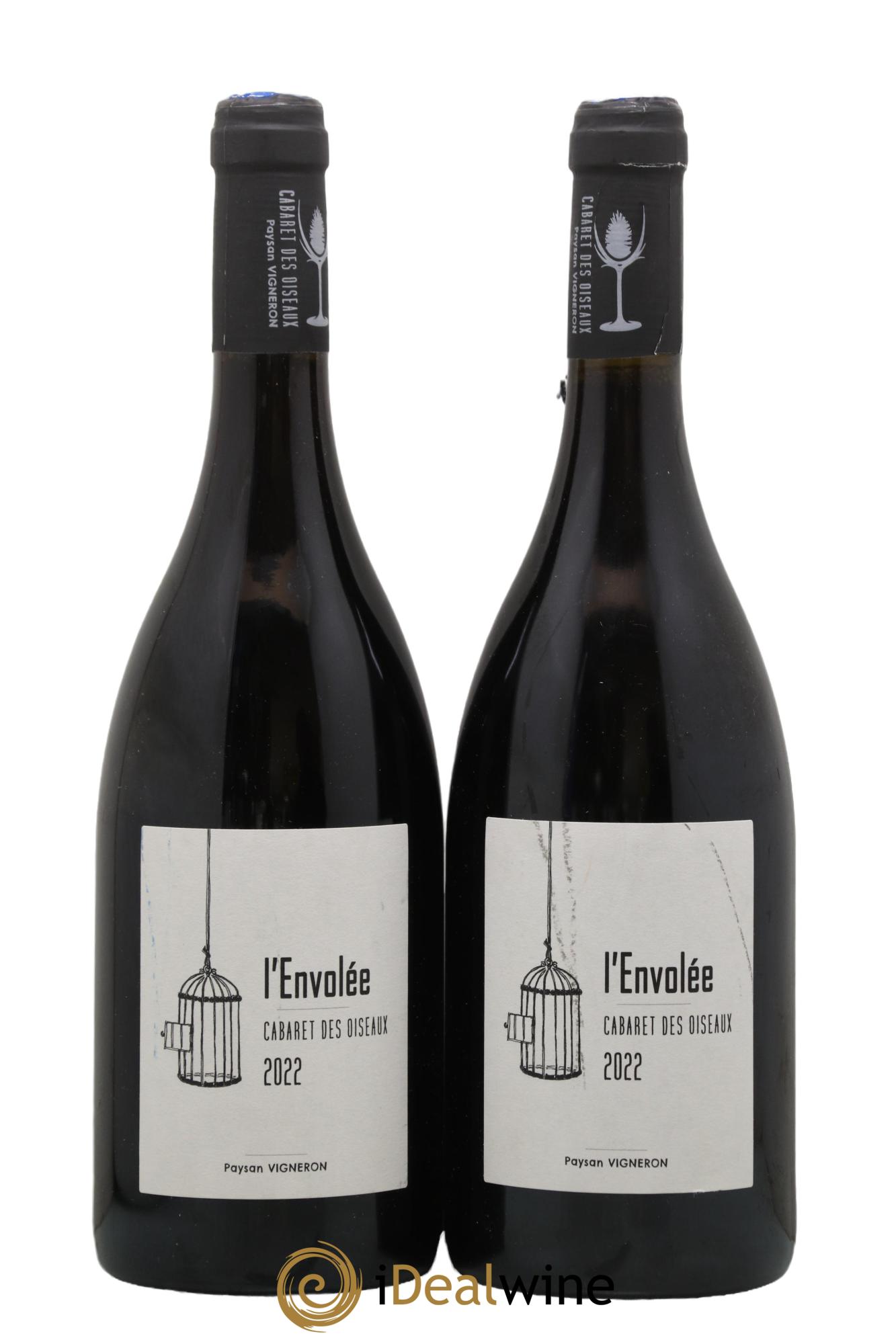 Vin de France L'Envolée Le Cabaret des Oiseaux 2022 - Lot de 2 bouteilles - 0