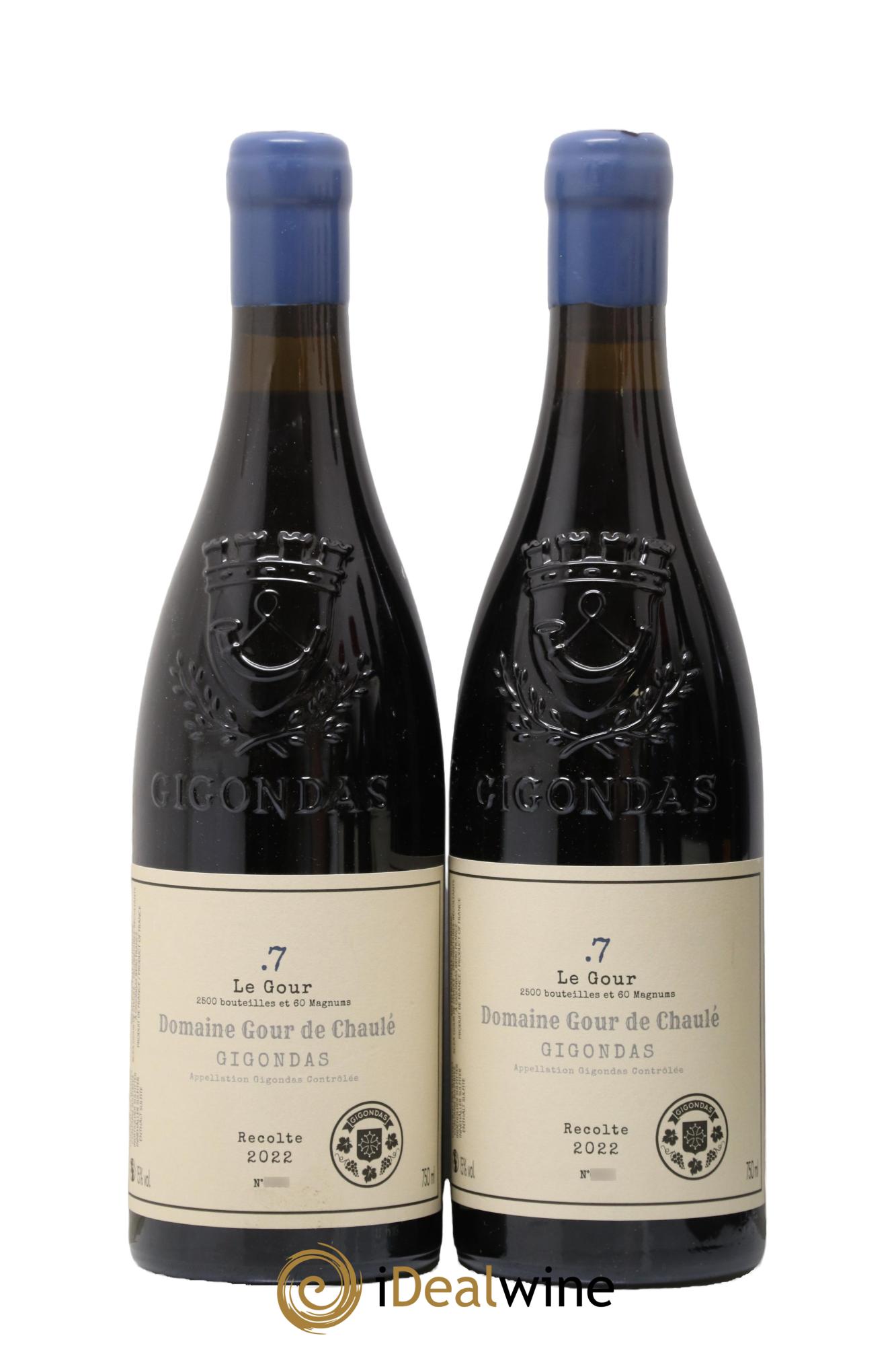 Gigondas Cuvée Le Gour .7 Gour de Chaulé 2022 - Lotto di 2 bottiglie - 0