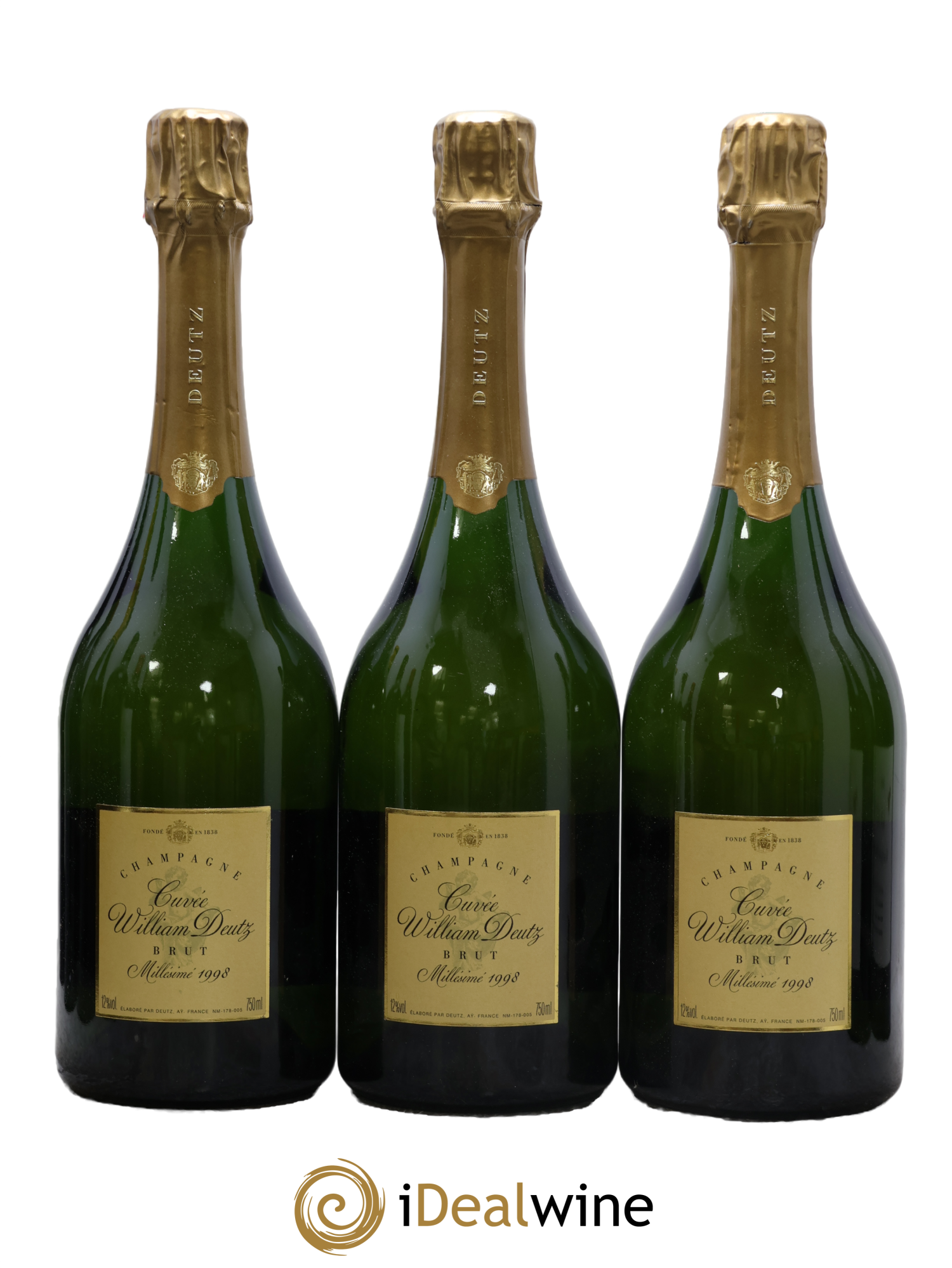 Cuvée William Deutz Deutz 1998 - Lot de 3 bouteilles - 0