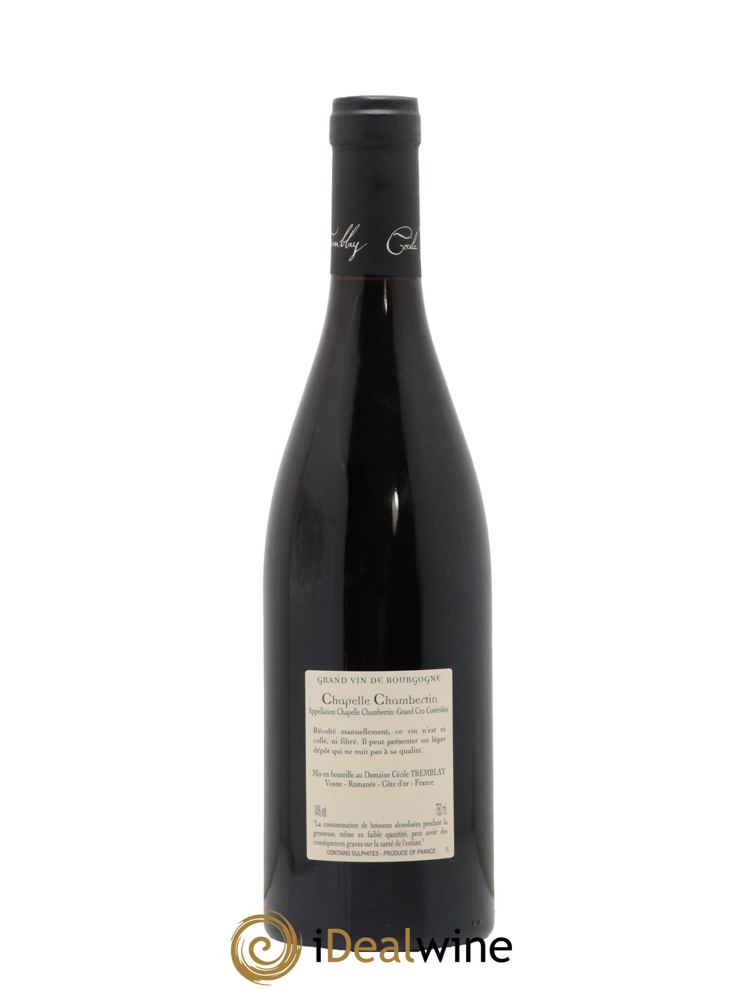 Chapelle-Chambertin Grand Cru Cécile Tremblay 2015 - Lotto di 1 bottiglia - 1