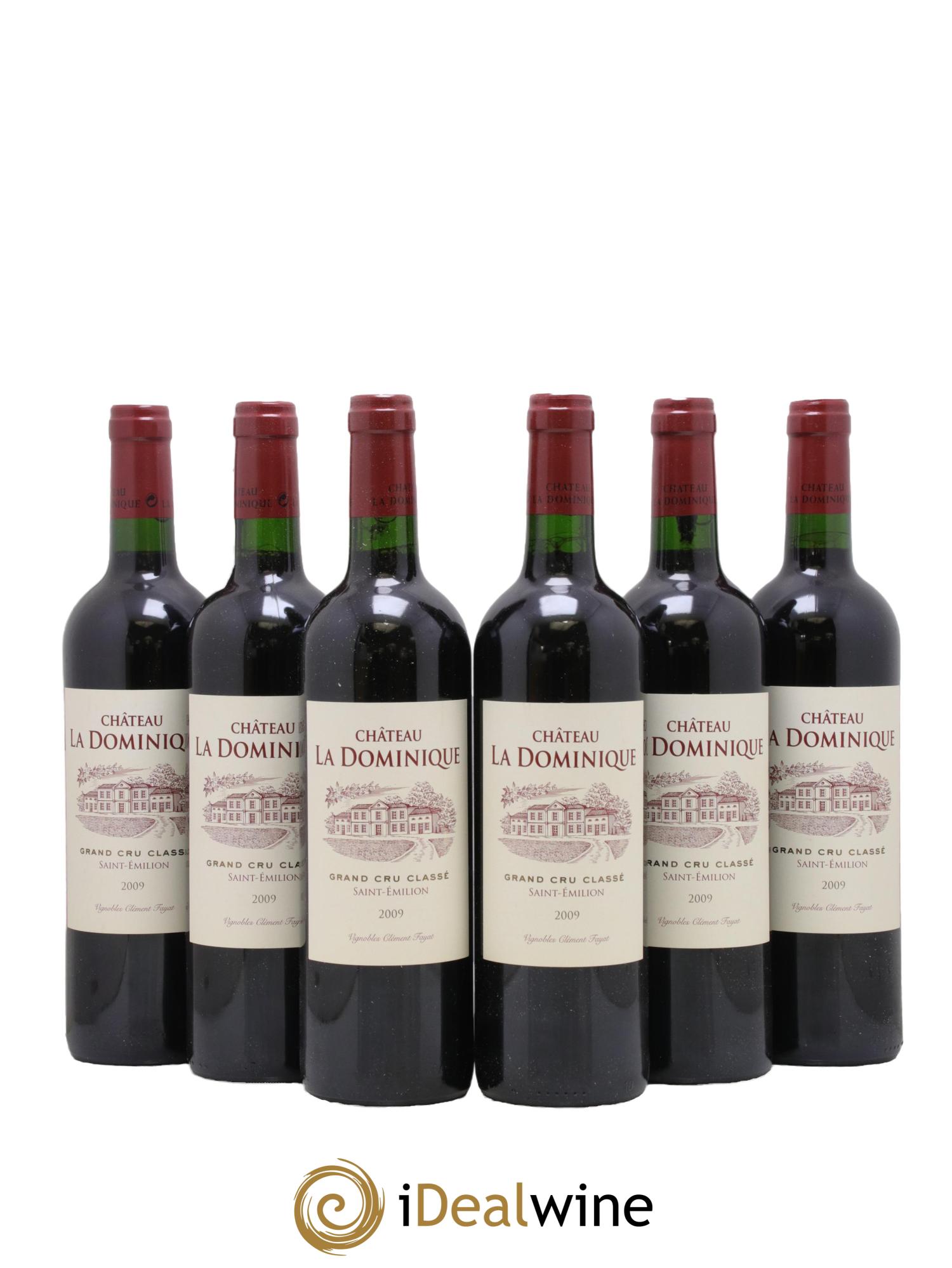 Château la Dominique Grand Cru Classé 2009 - Lot de 6 bouteilles - 0