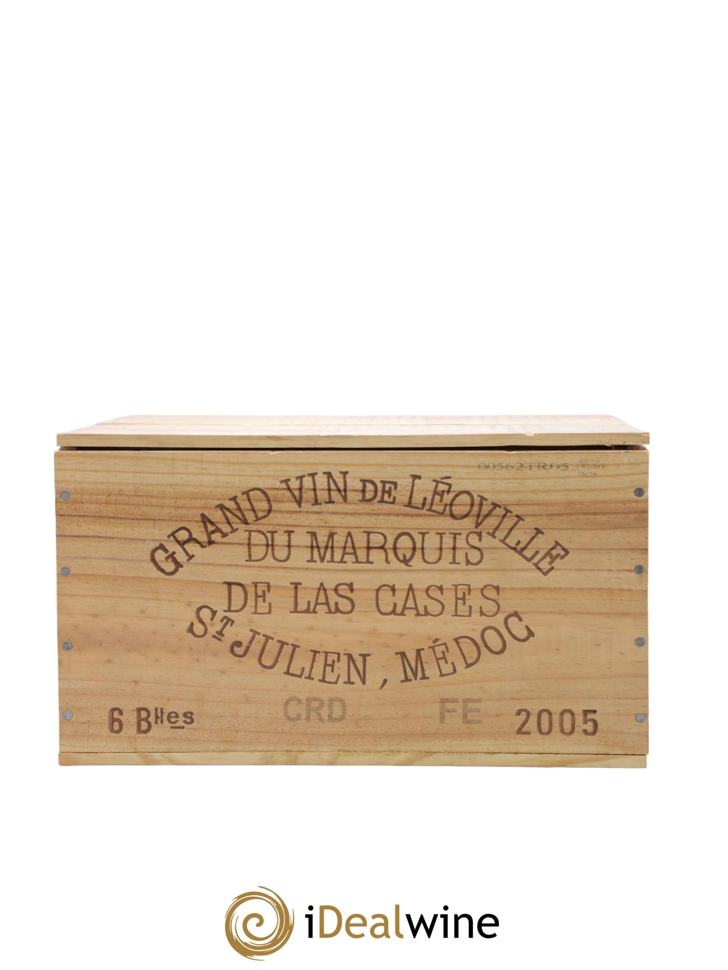 Château Léoville Las Cases 2ème Grand Cru Classé 2005 - Posten von 6 Flaschen - 5