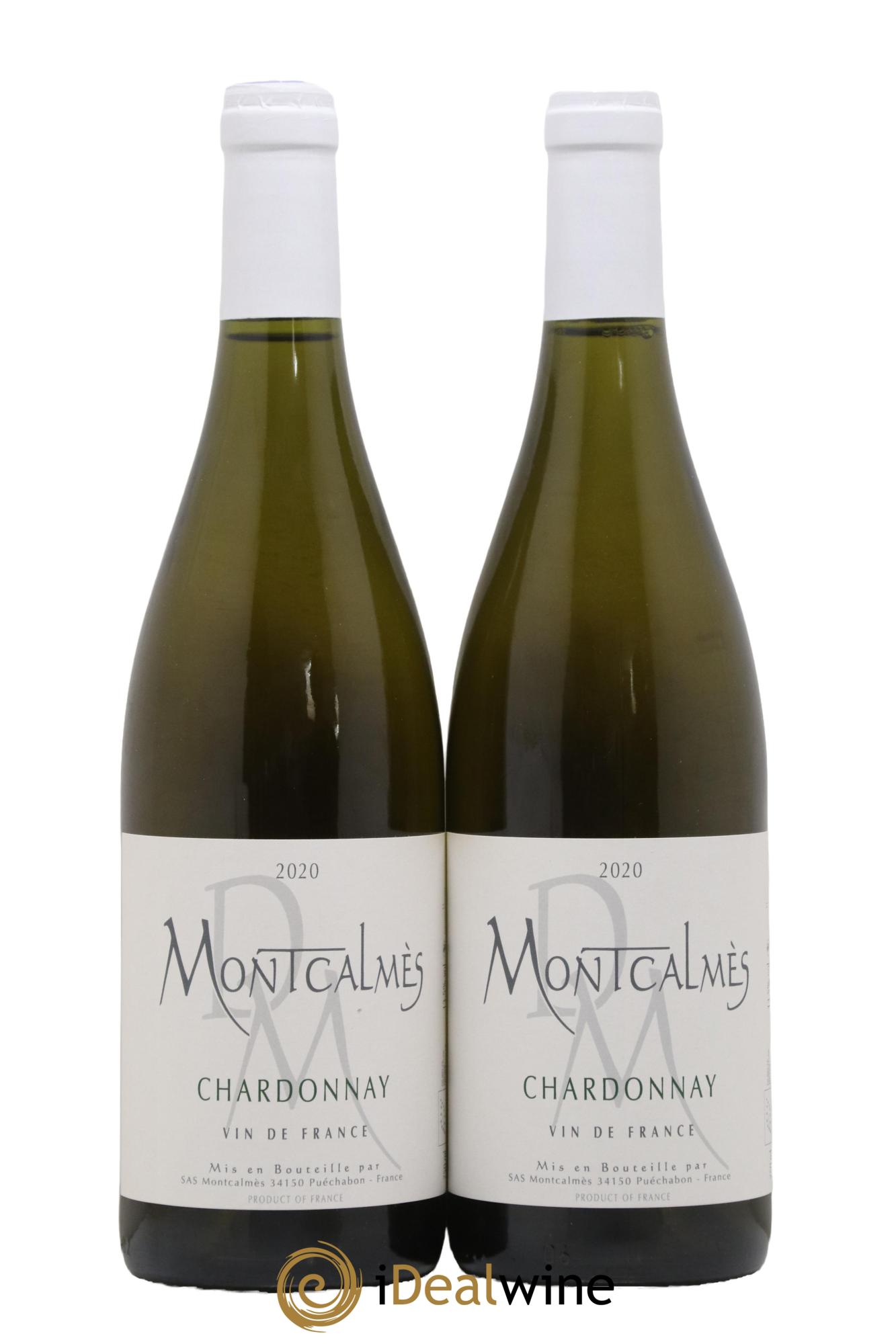 Vin de France Montcalmes Chardonnay 2019 - Lot de 2 bouteilles - 0