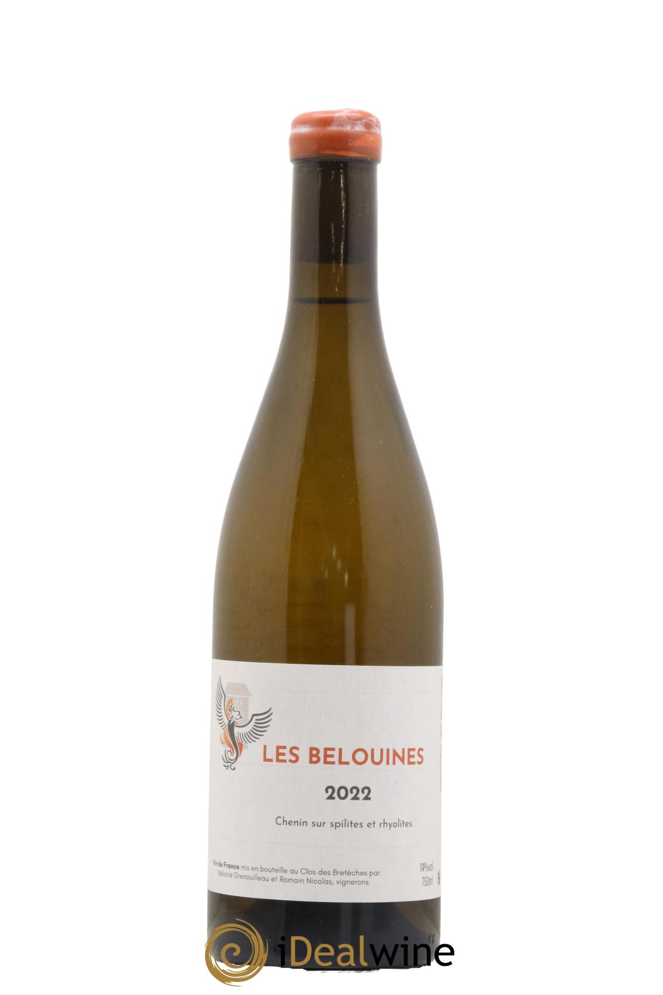 Vin de France Les Bélouines Clos des Brétèches 2022 - Lot de 1 bouteille - 0