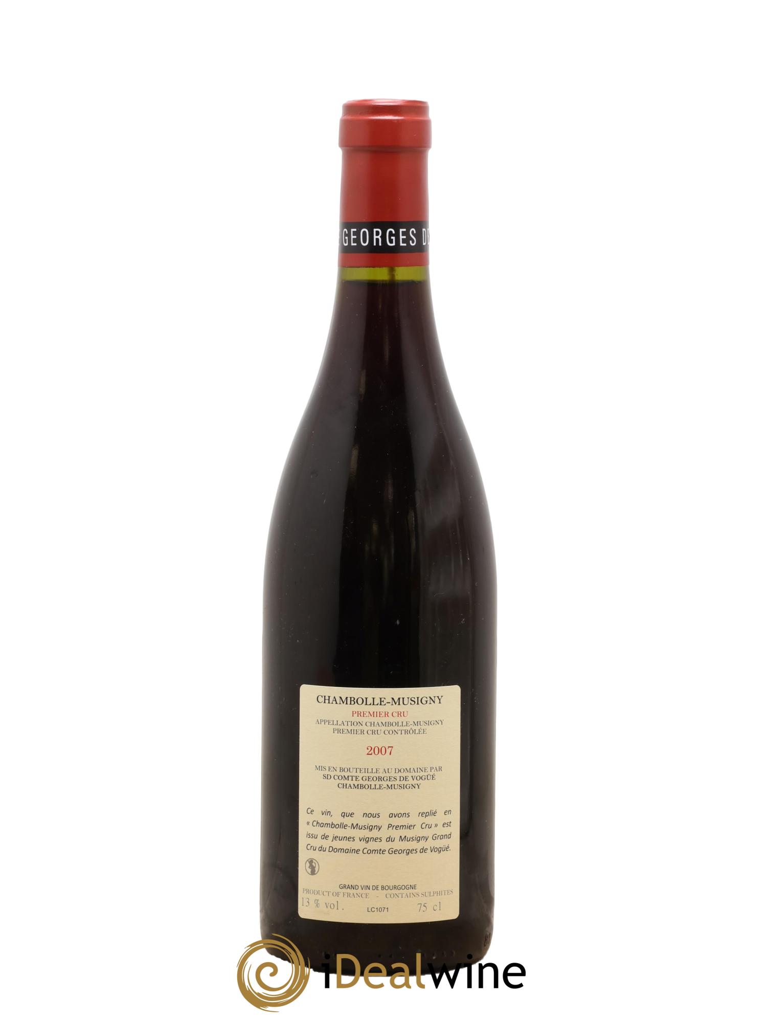 Chambolle-Musigny 1er Cru Comte Georges de Vogüé 2007 - Lot de 1 bouteille - 1