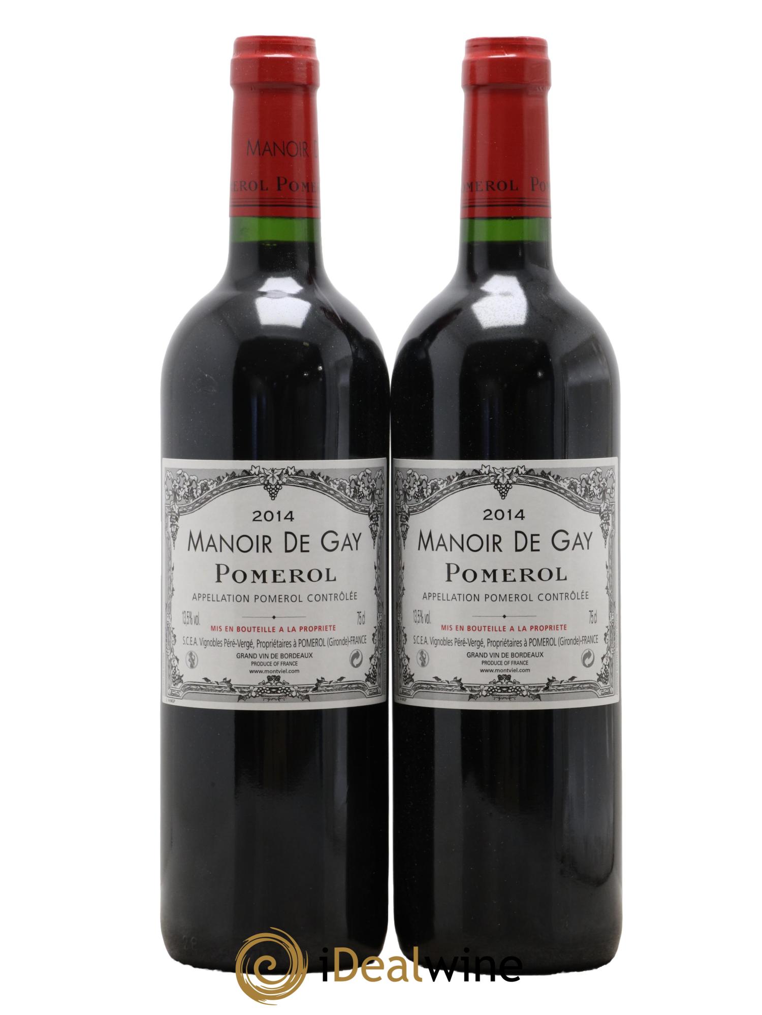 Pomerol Manoir de Gay Château Le Gay 2014 - Lot de 2 bouteilles - 0