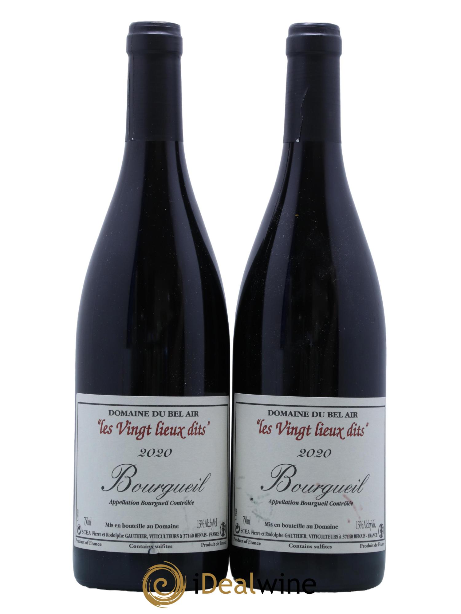 Bourgueil Vingt Lieux Dits Domaine du Bel Air 2020 - Lot de 2 bouteilles - 0