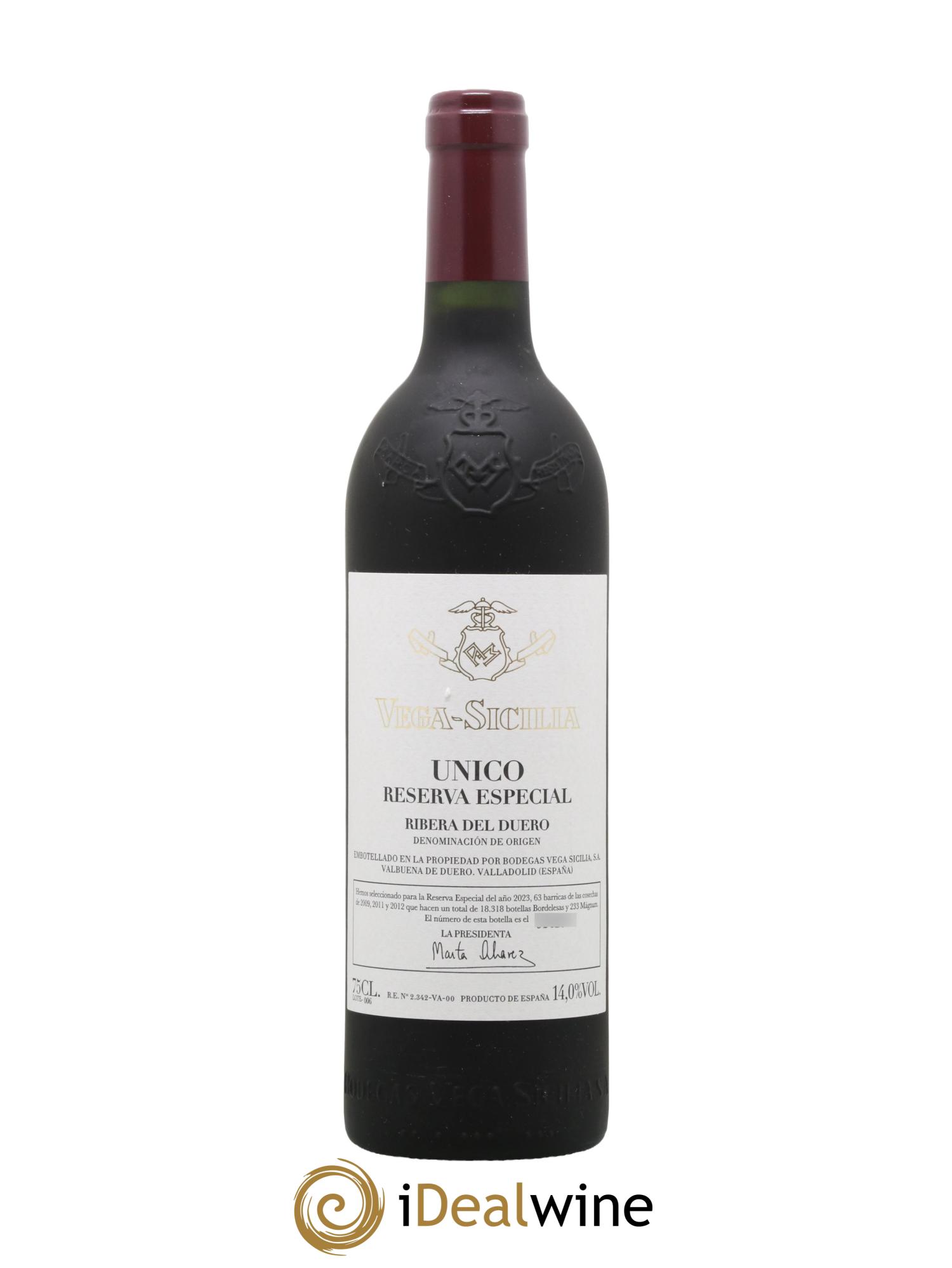 Ribera Del Duero Vega Sicilia Unico Reserva Especial Famille Alvarez - Lot de 1 bouteille - 0